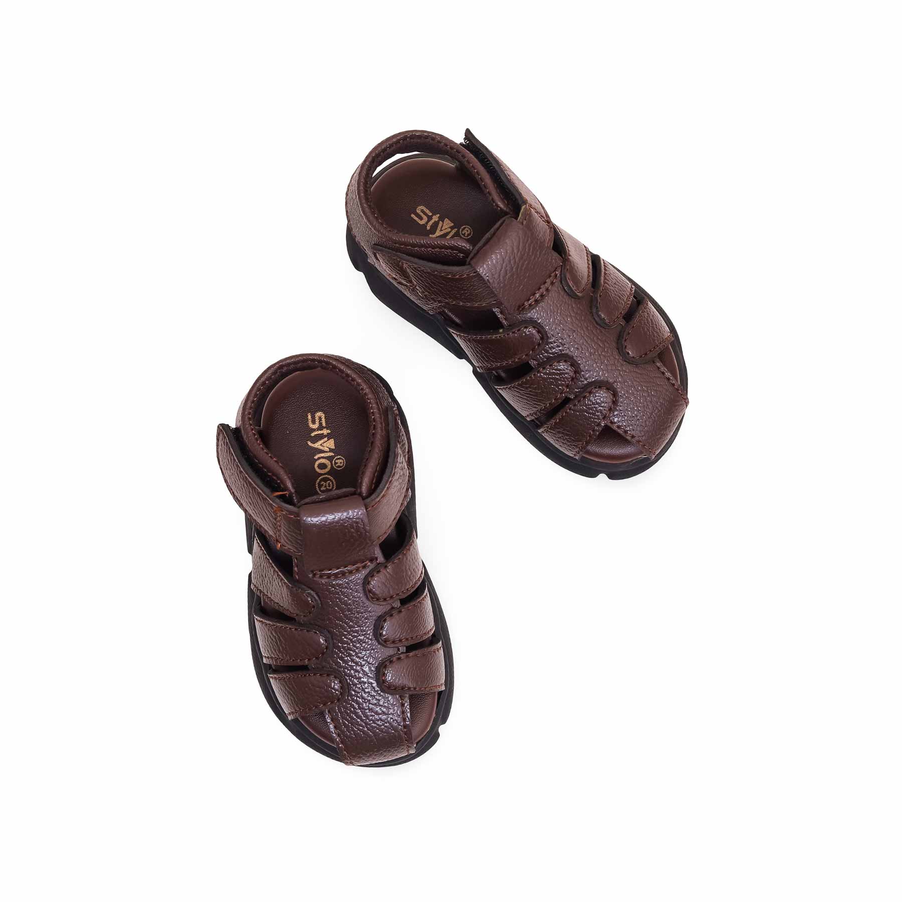 Boys Brown Formal Sandal KD9998 - Image 5
