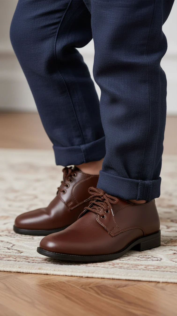 Boys Brown Formal Shoes KD2213
