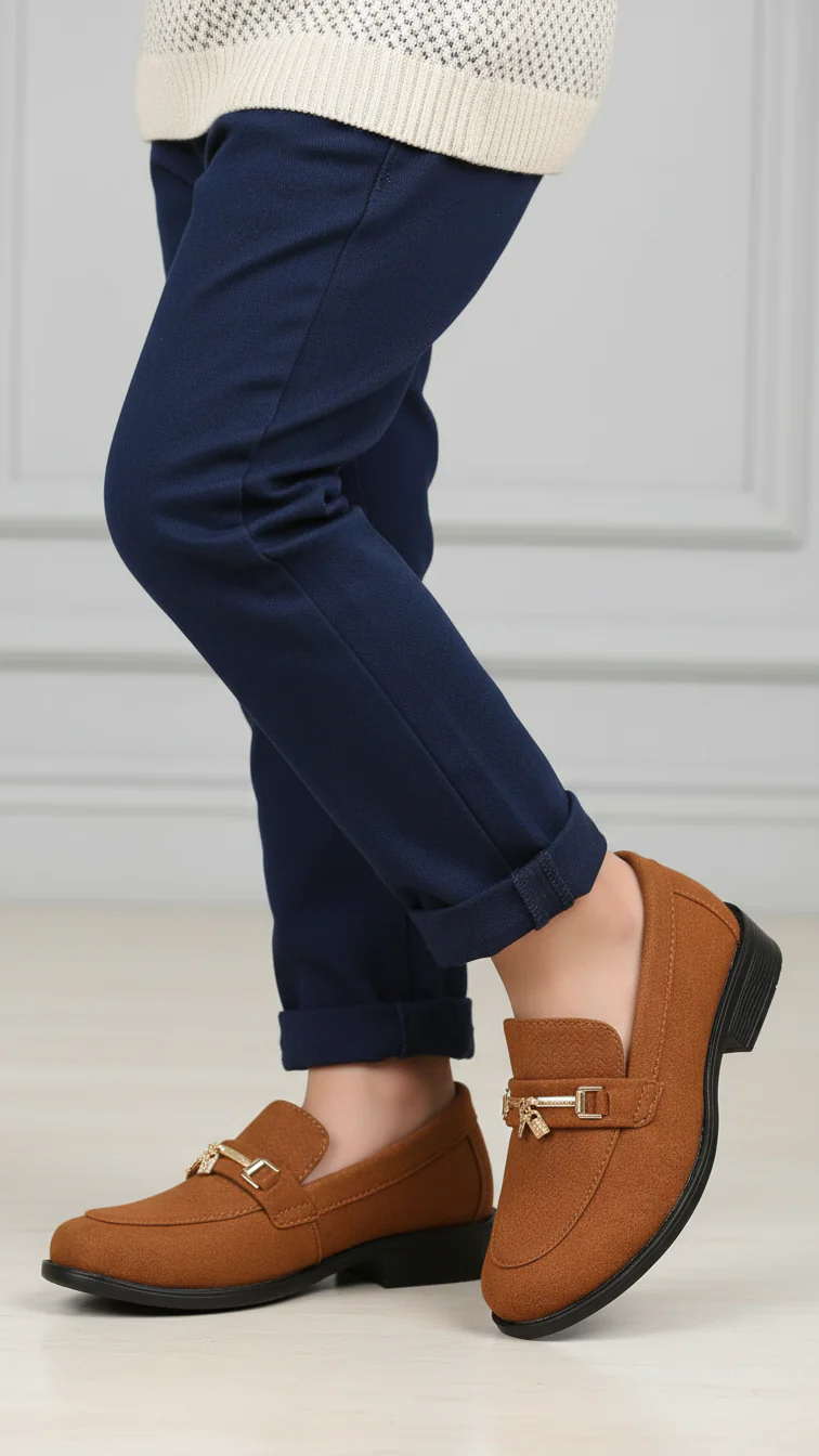 Boys Brown Formal Shoes KD2496
