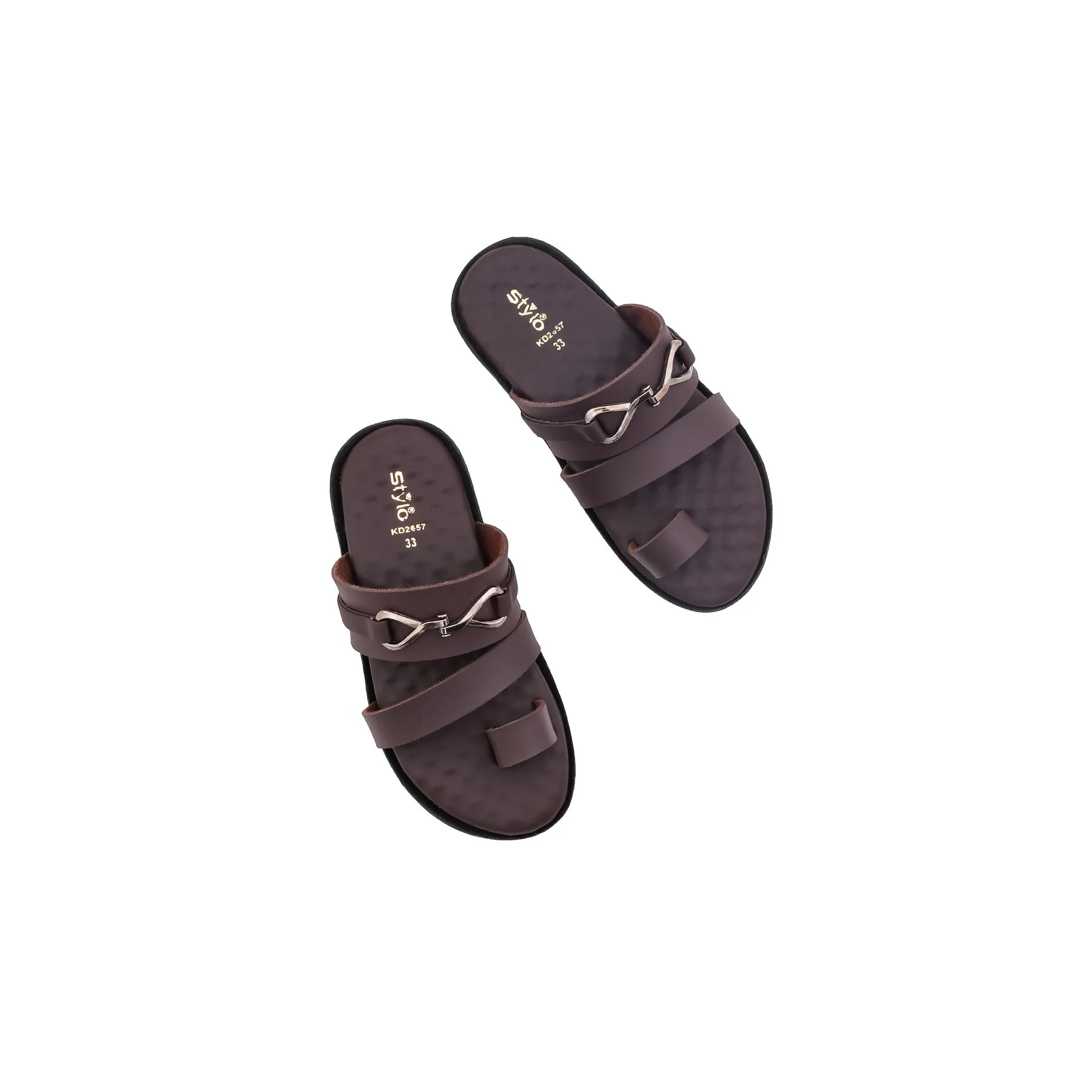 Boys Brown Formal Slipper KD2657 - Image 5