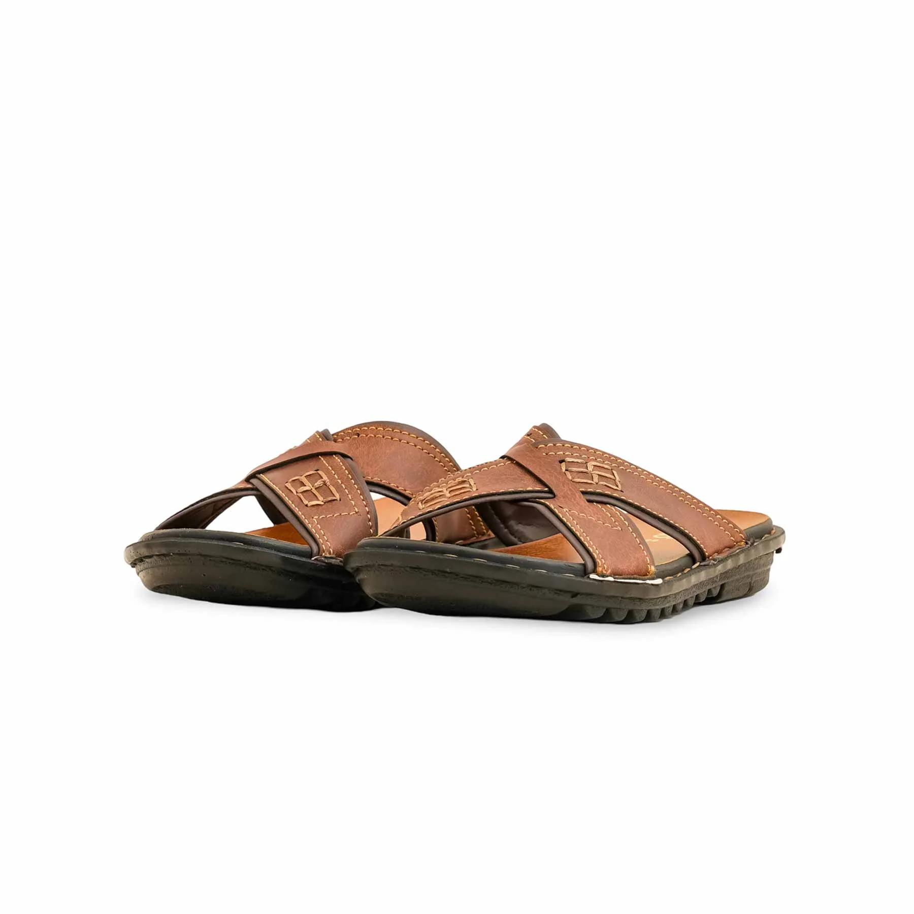 Boys Brown Formal Slipper KD4717 - Image 3