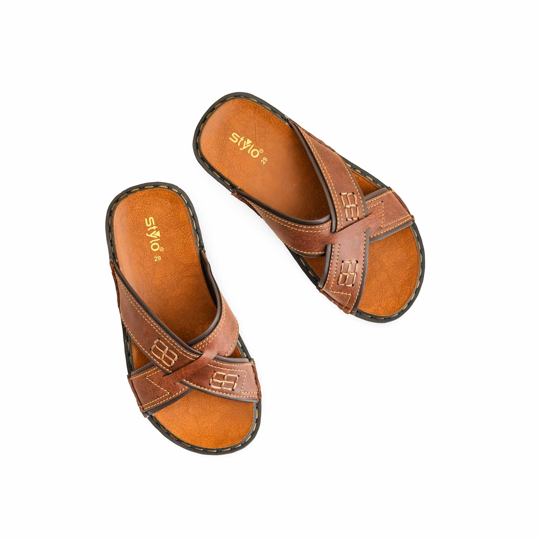 Boys Brown Formal Slipper KD4717 - Image 5