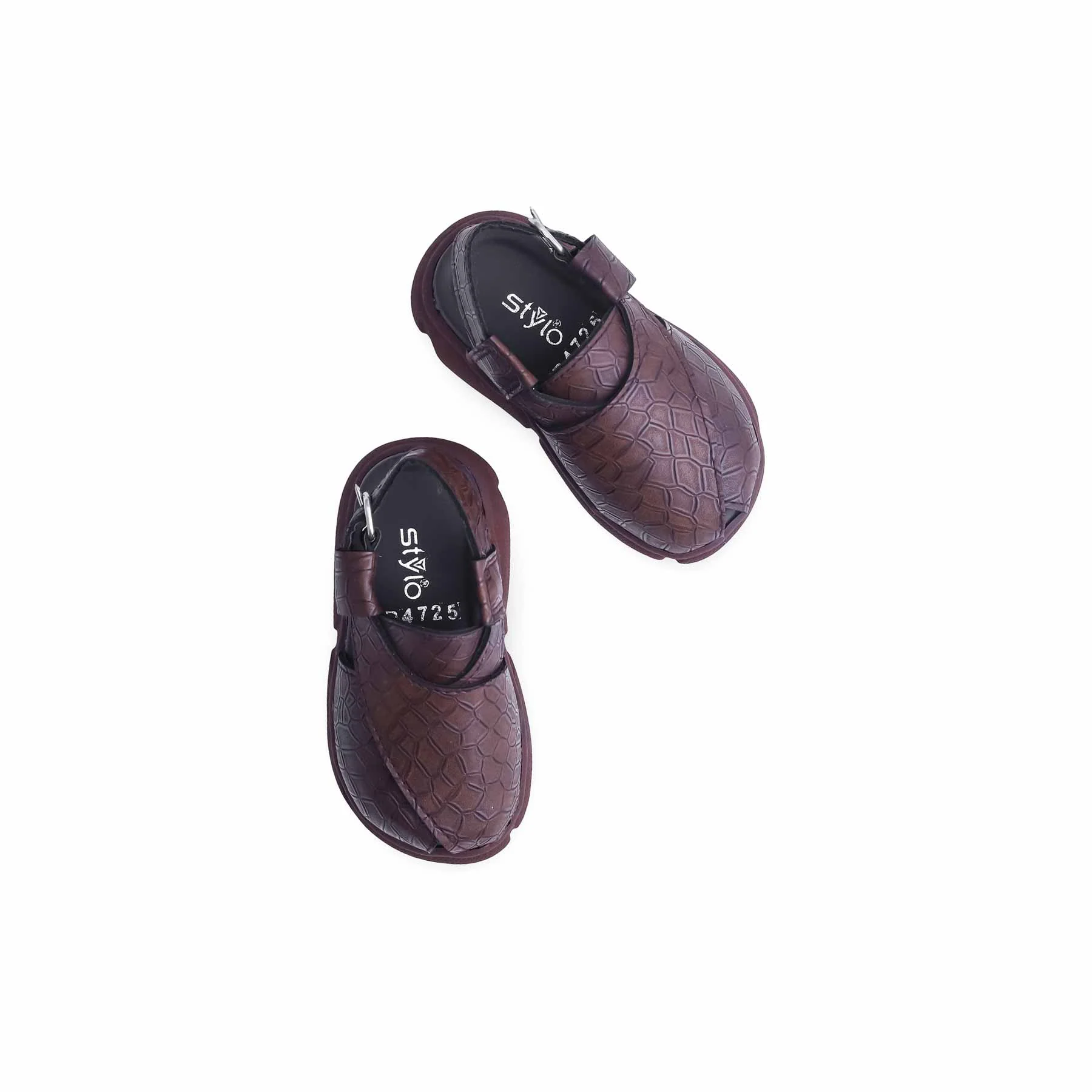Boys Brown Peshawari Chappal KD4725 - Image 5