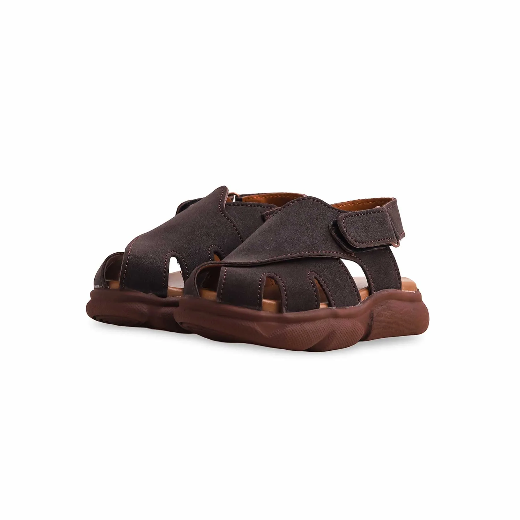 Boys Brown Peshawari Chappal KD4735 - Image 2