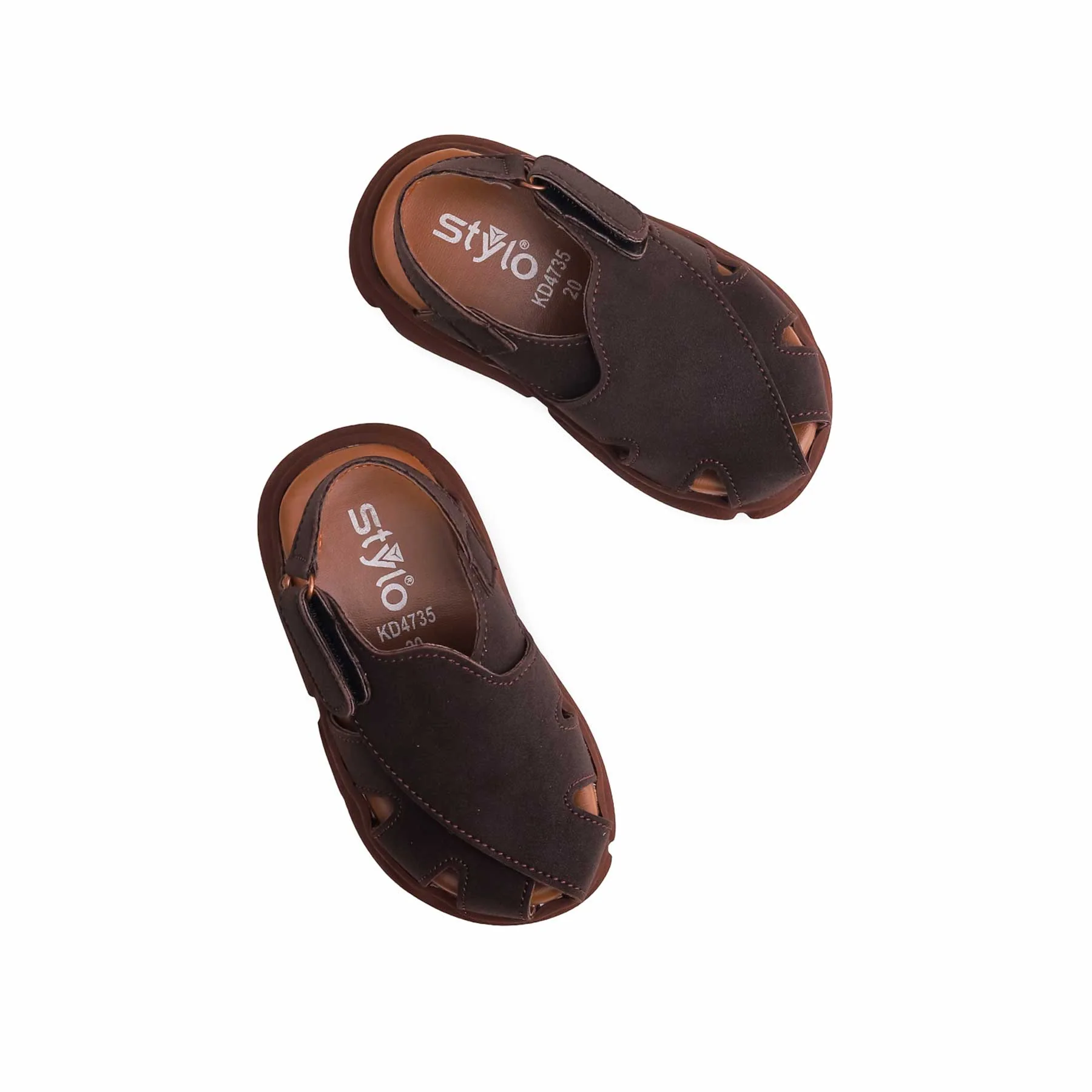Boys Brown Peshawari Chappal KD4735 - Image 4