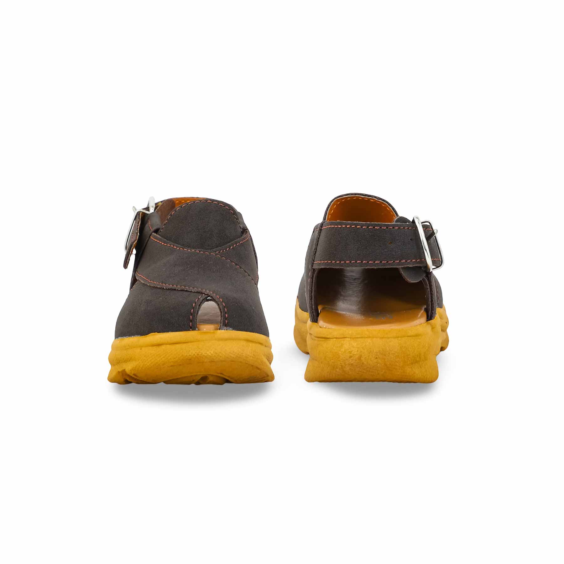 Boys Brown Peshawari Chappal KD4737 - Image 4