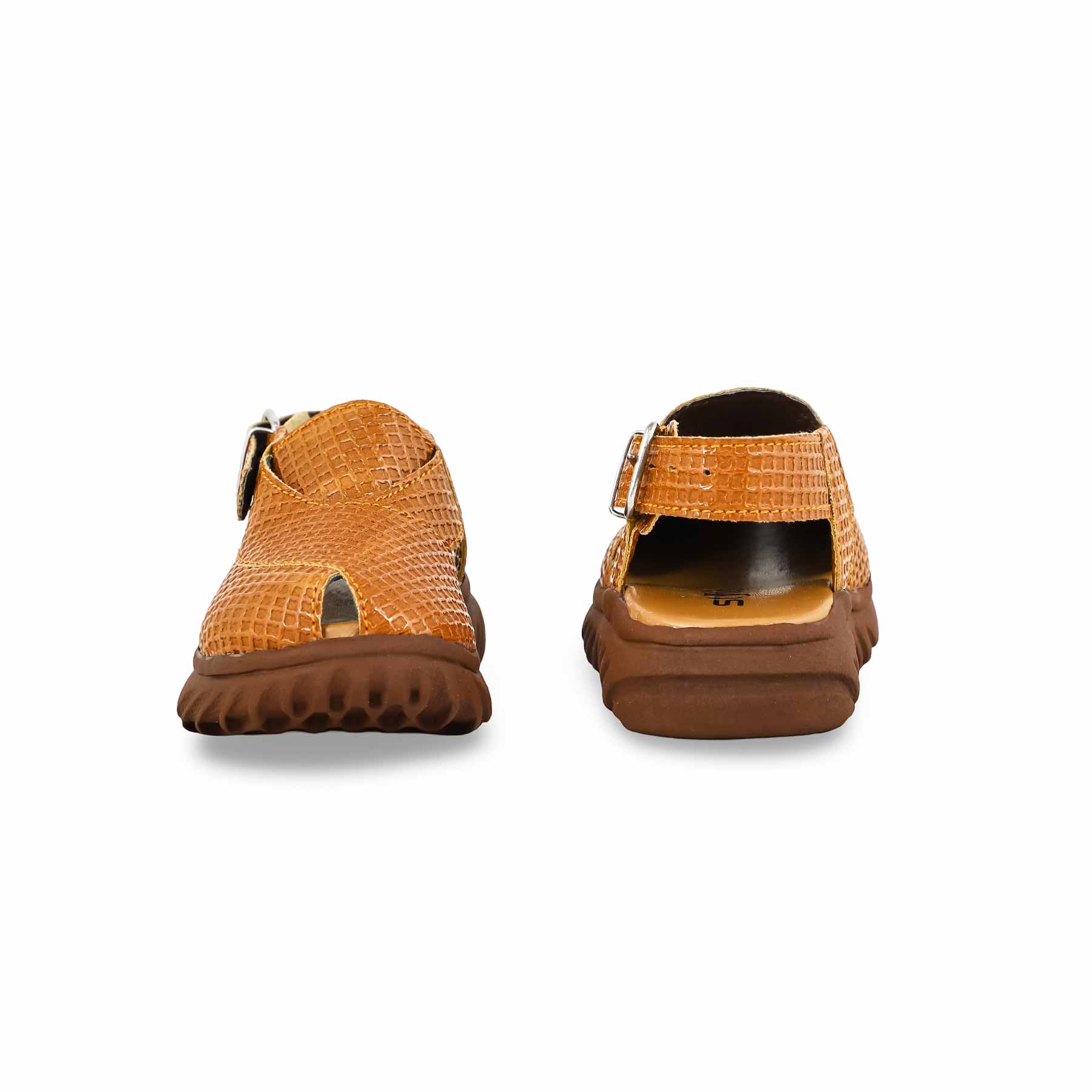 Boys Brown Peshawari Chappal KD4738 - Image 4