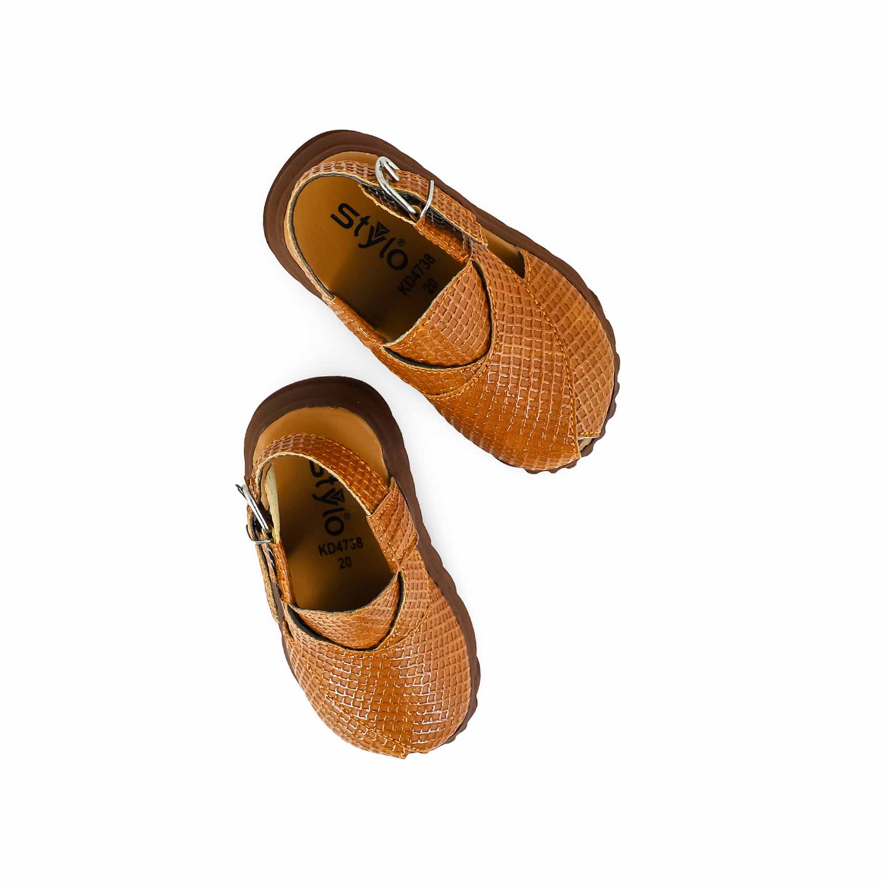 Boys Brown Peshawari Chappal KD4738 - Image 5