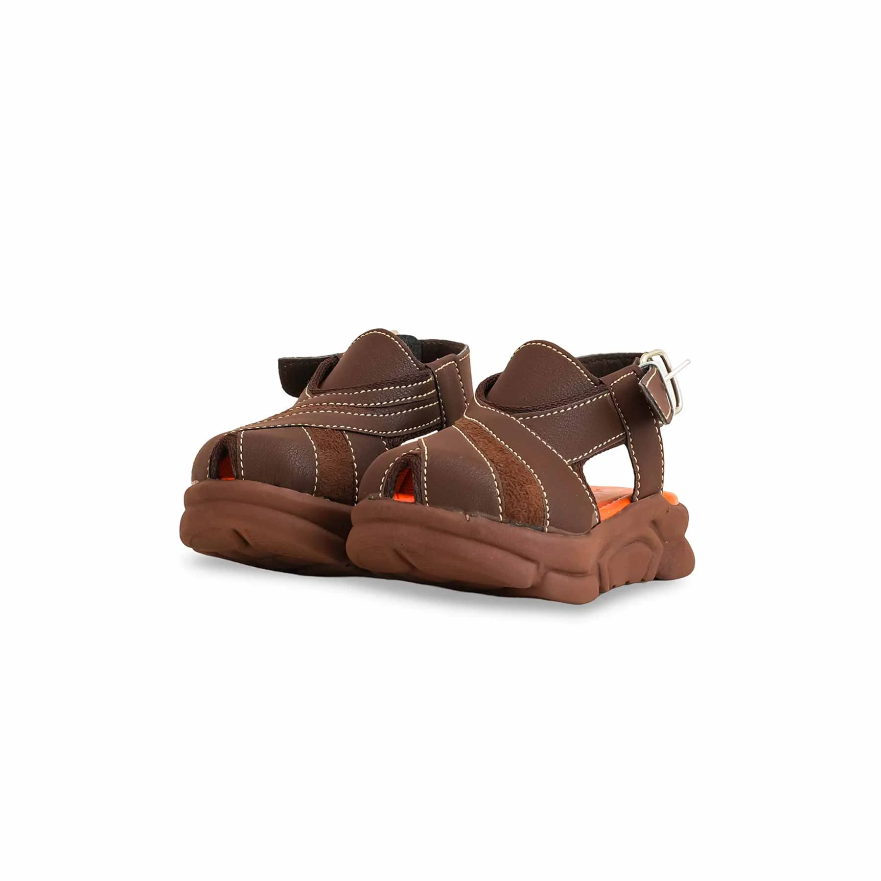 Boys Brown Peshawari Chappal KD4877 - Image 3