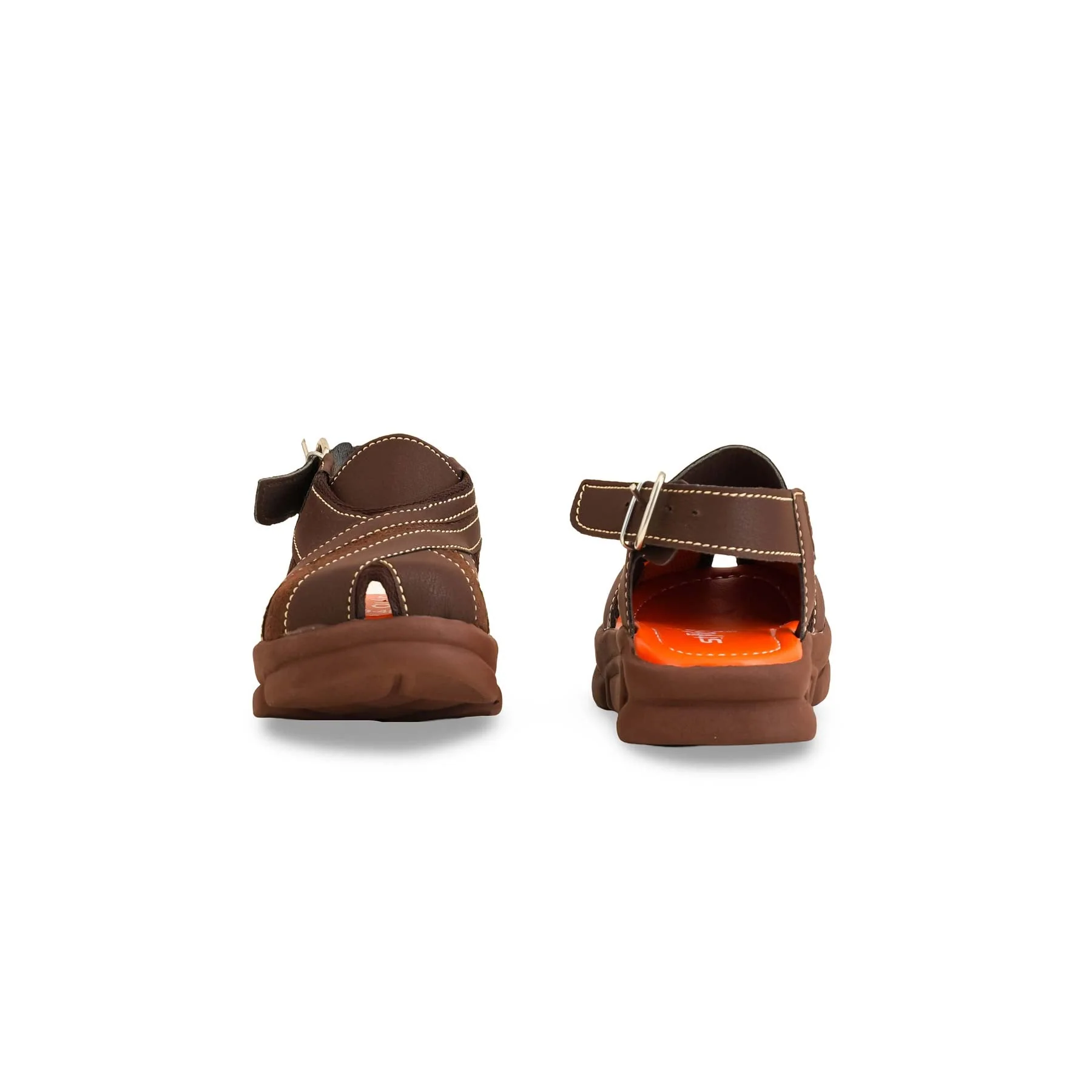 Boys Brown Peshawari Chappal KD4877 - Image 4