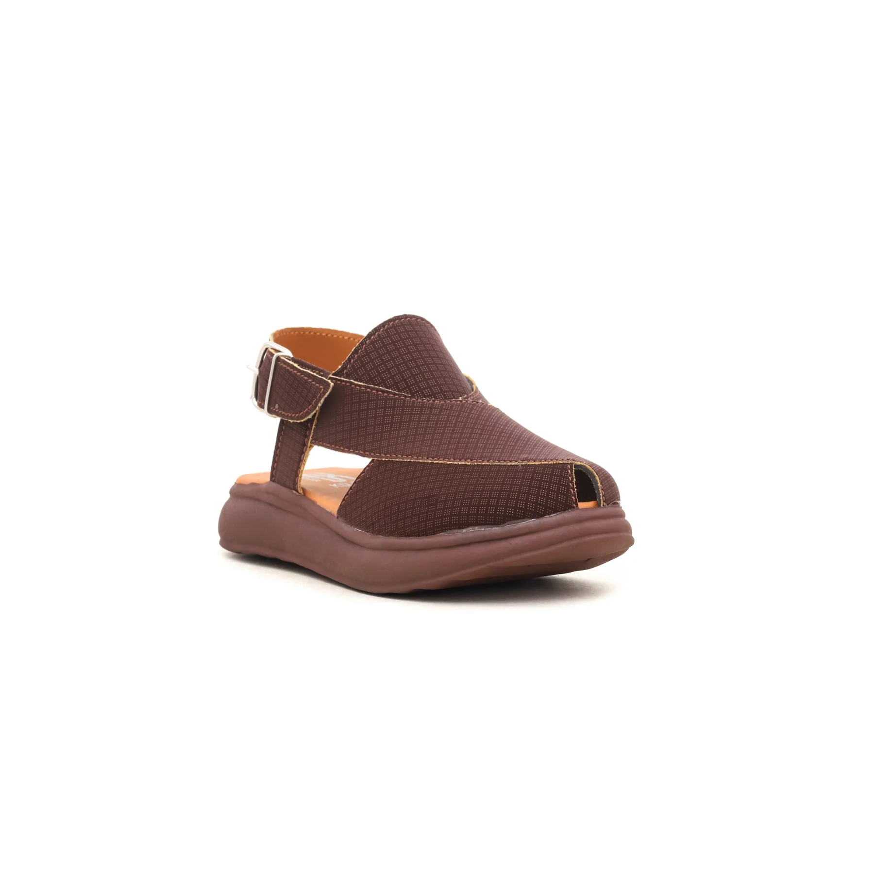 Boys Brown Peshawari Chappal KD9302 - Image 2