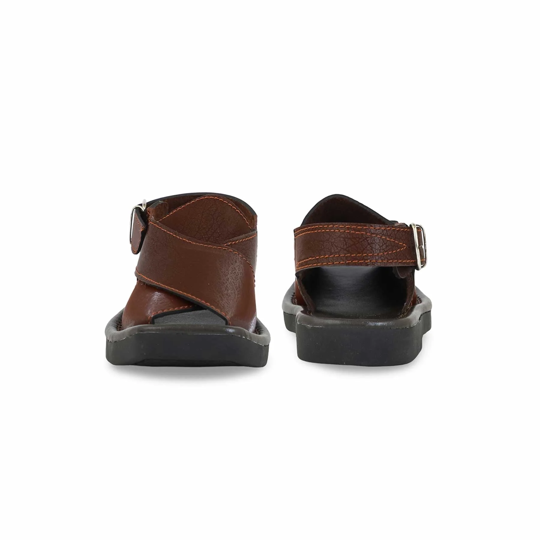 Boys Brown Peshawari Chappal KD9937 - Image 4