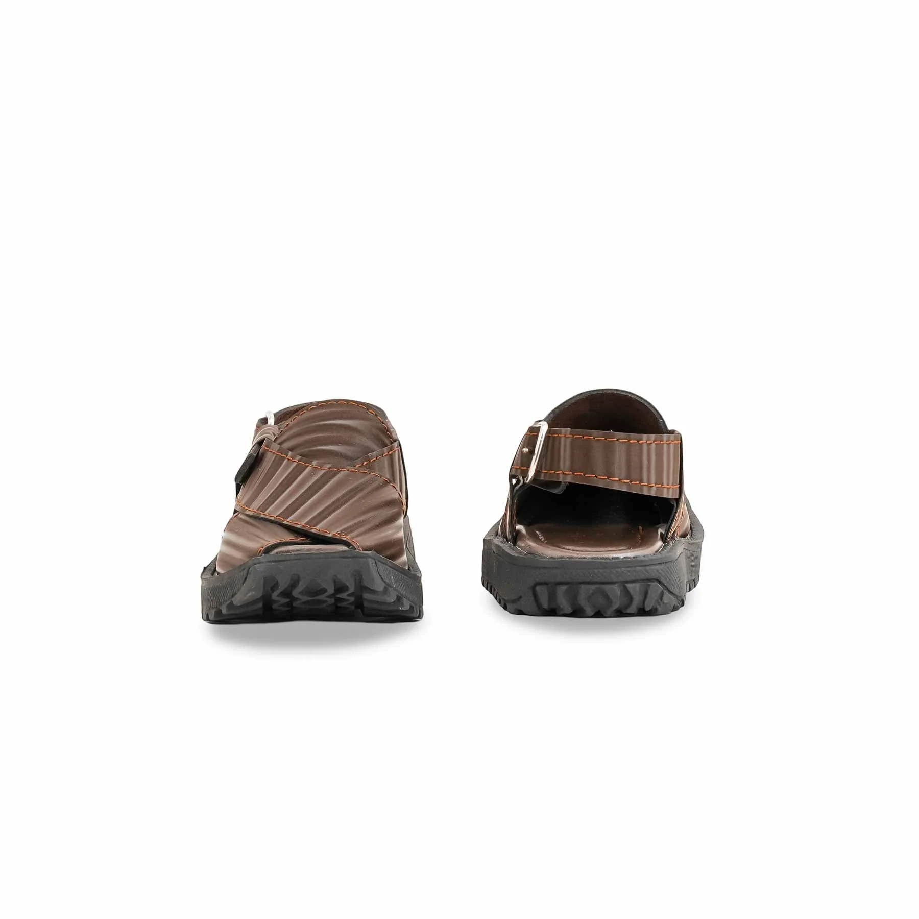 Boys Brown Peshawari Chappal KD9994 - Image 4