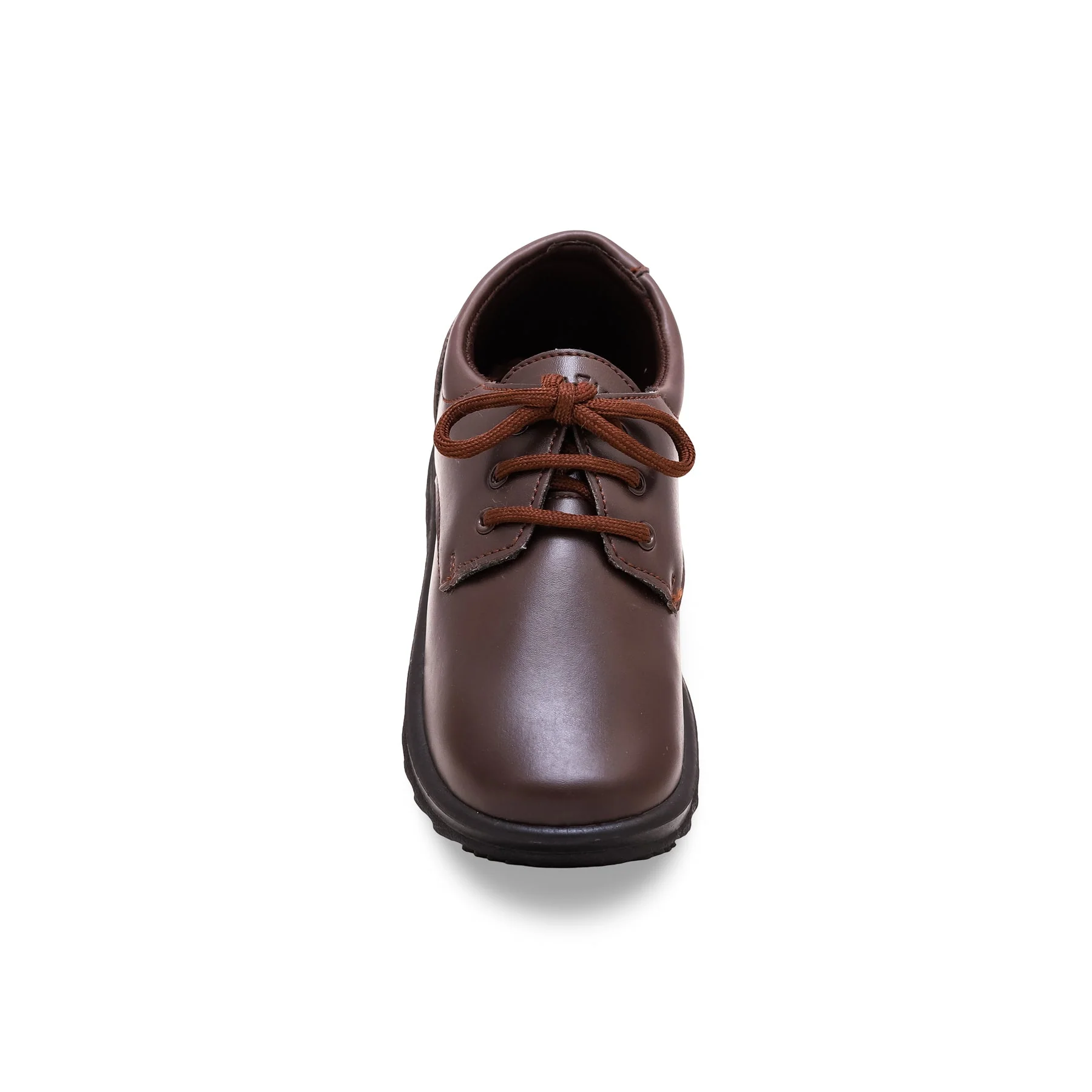 Boys Brown Lace Up Schools Shoes SK1064 - Image 4