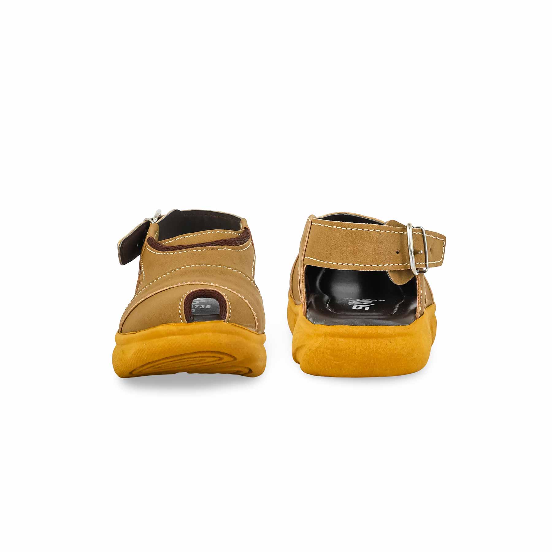 Boys Camel Peshawari Chappal KD4739 - Image 3