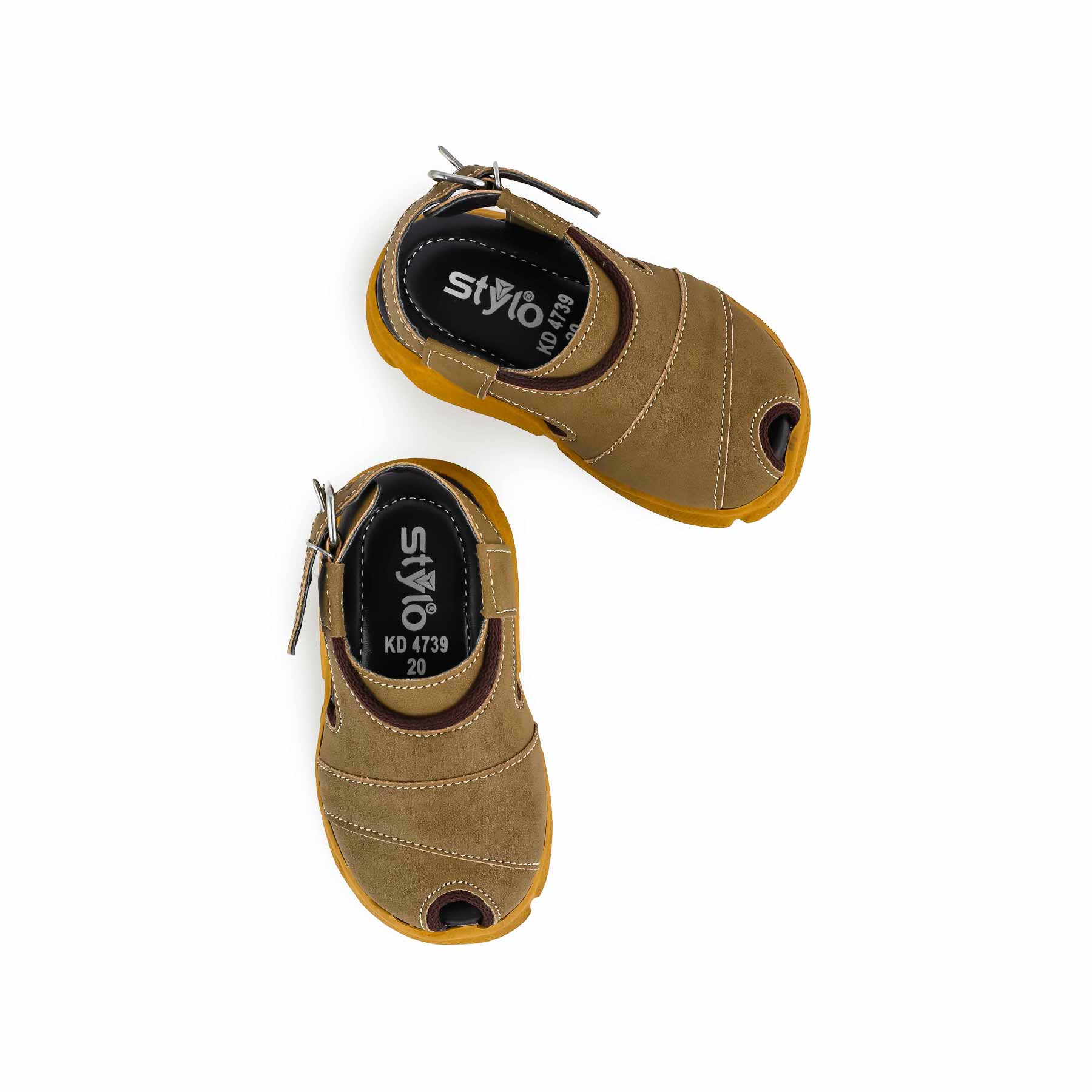 Boys Camel Peshawari Chappal KD4739 - Image 4