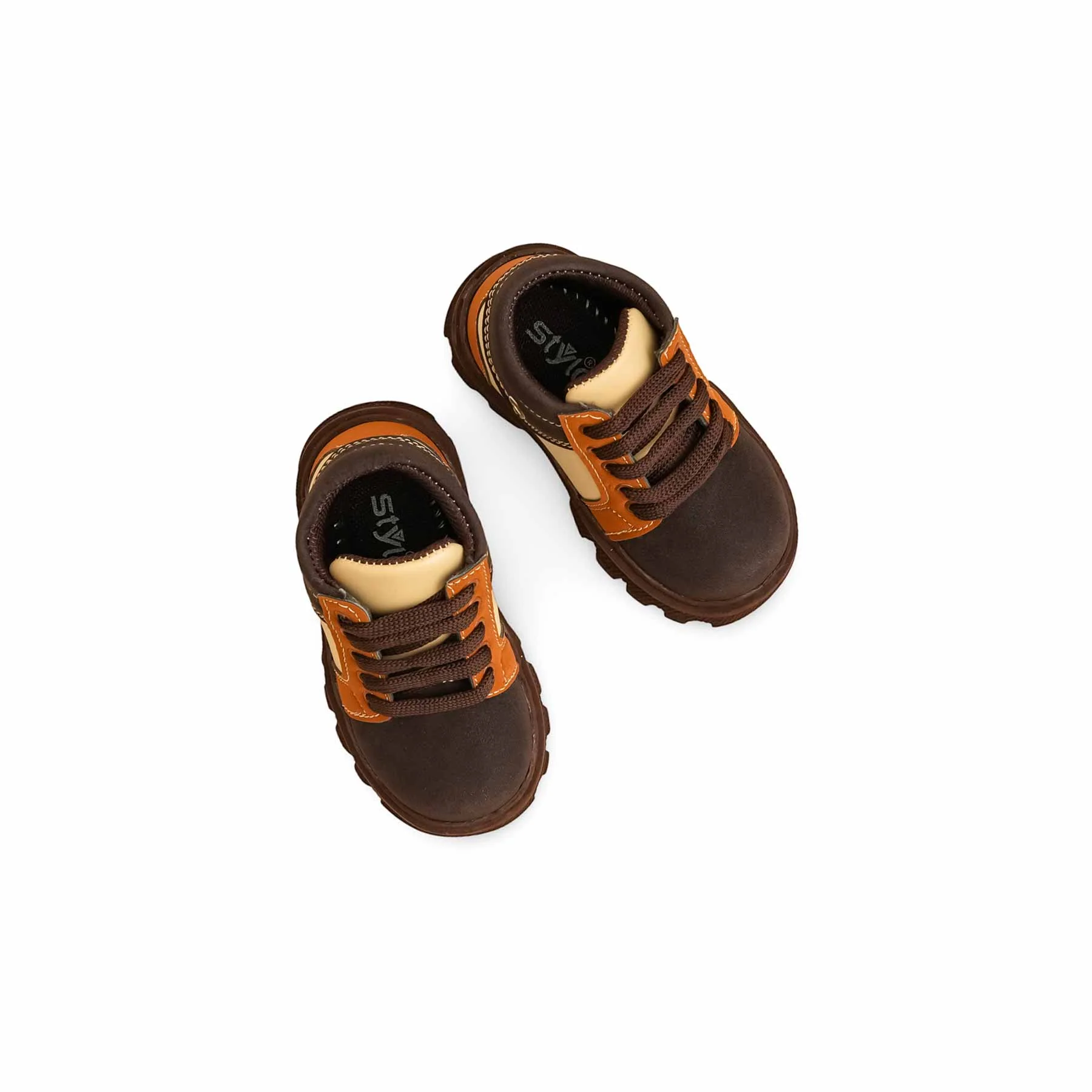 Boys Coffee Formal Long Shoes KD8085 - Image 5