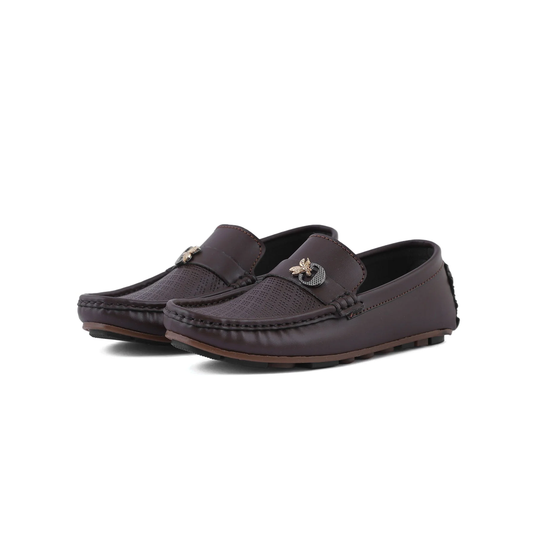 Boys Coffee Formal Moccasin KD0835 - Image 2