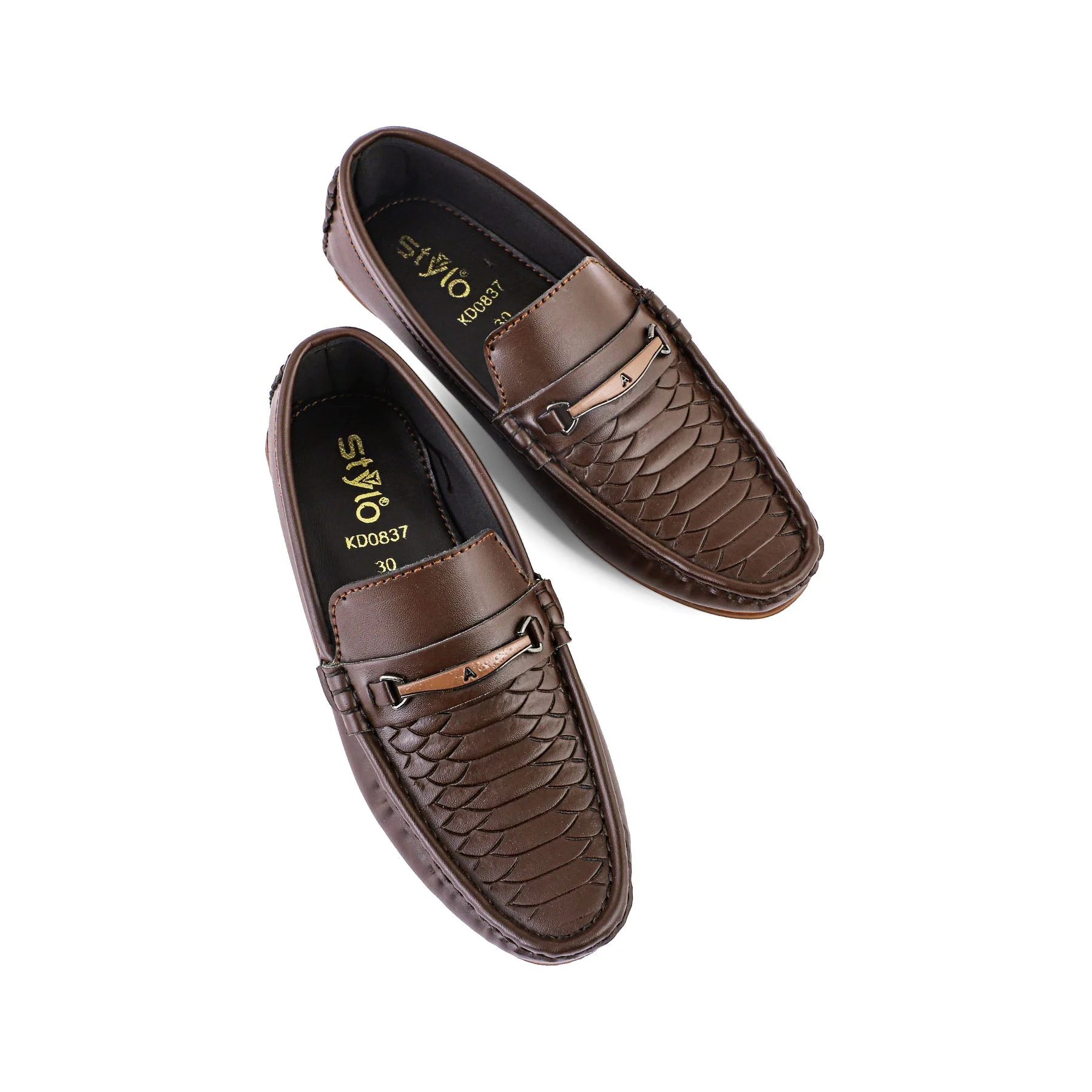 Boys Coffee Formal Moccasin KD0837 - Image 4