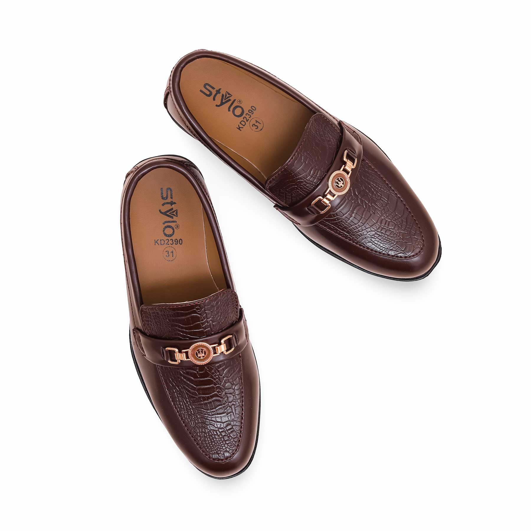 Boys Coffee Formal Moccasin KD2390 - Image 5