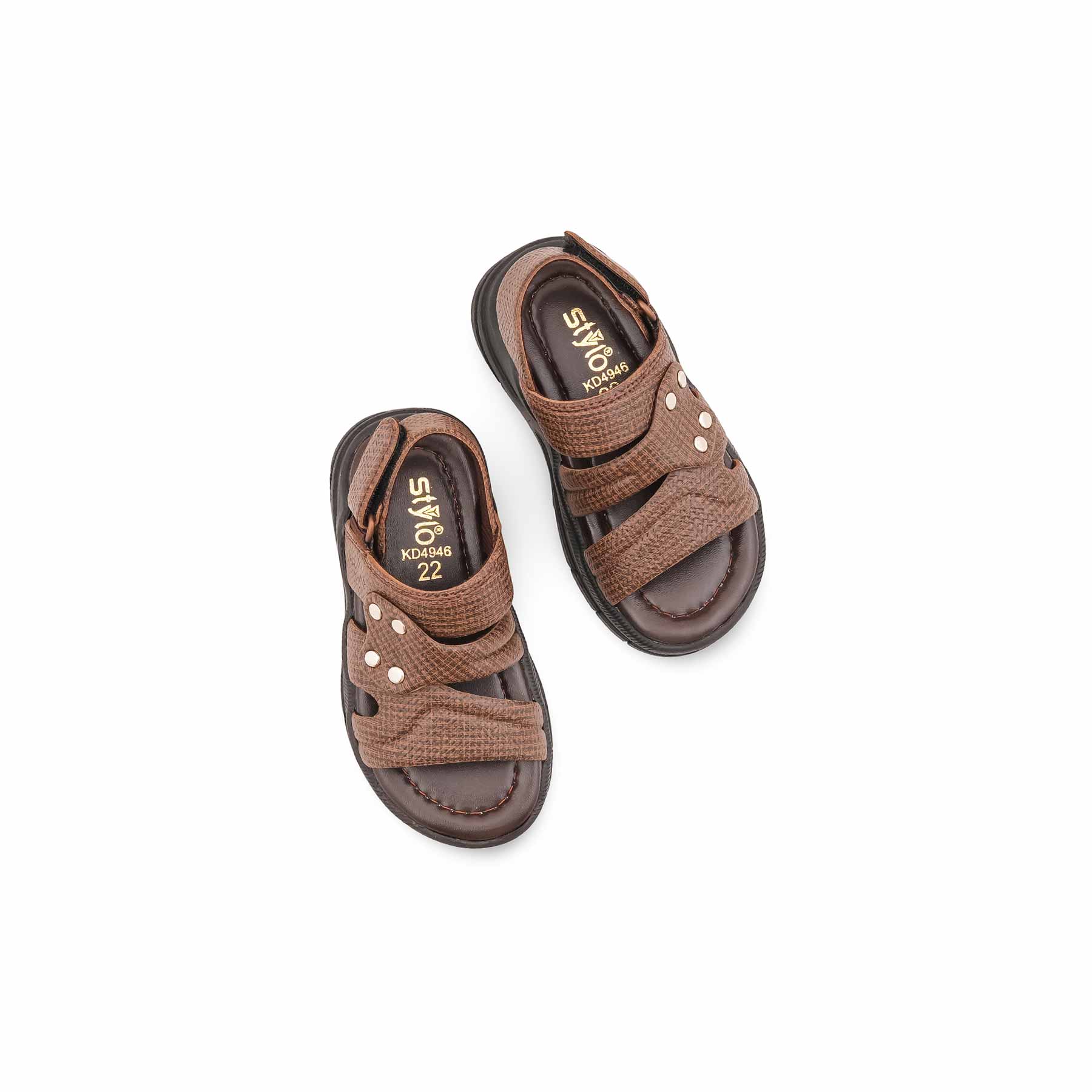 Boys Coffee Formal Sandal KD4946 - Image 5