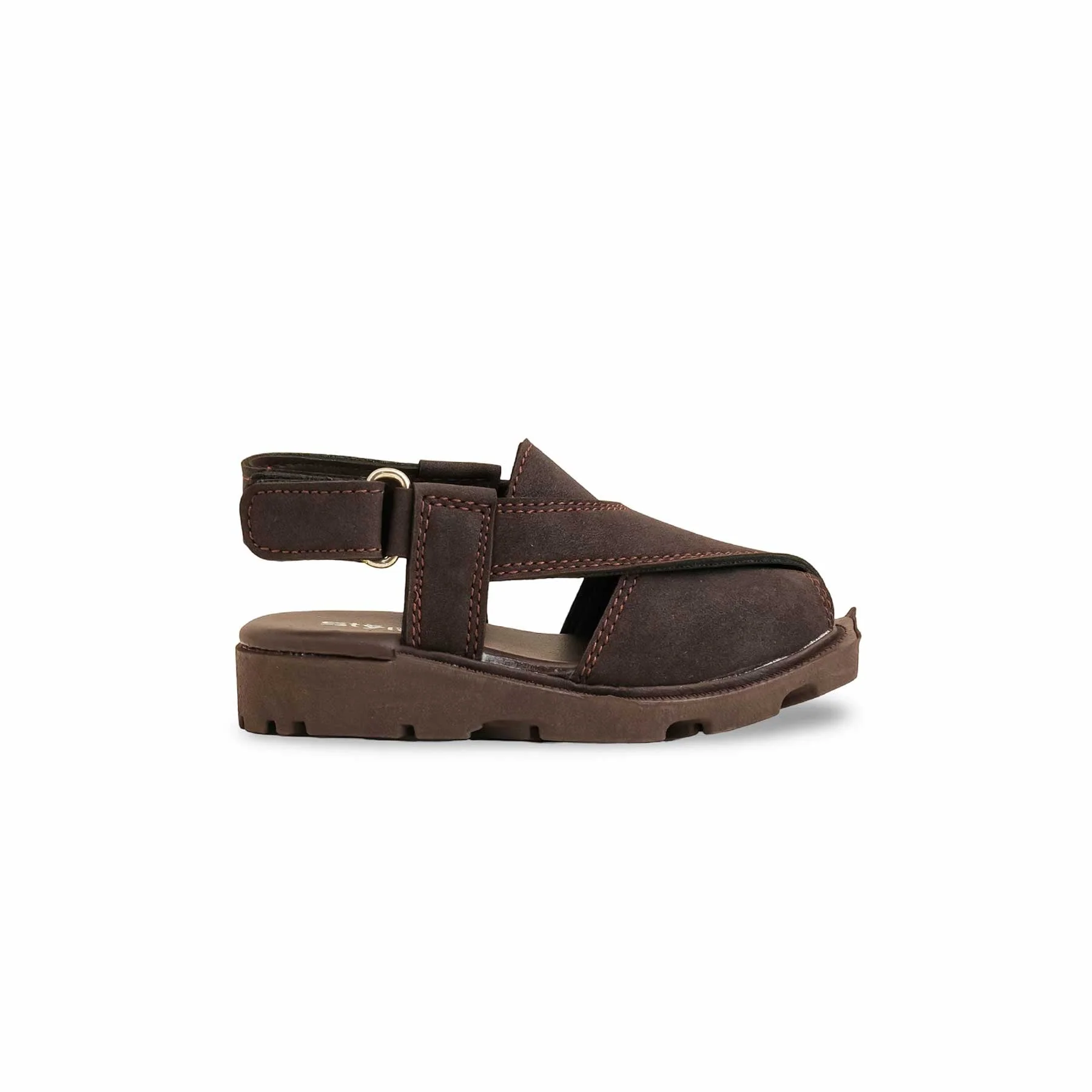 Boys Coffee Peshawari Chappal KD4780 - Image 2