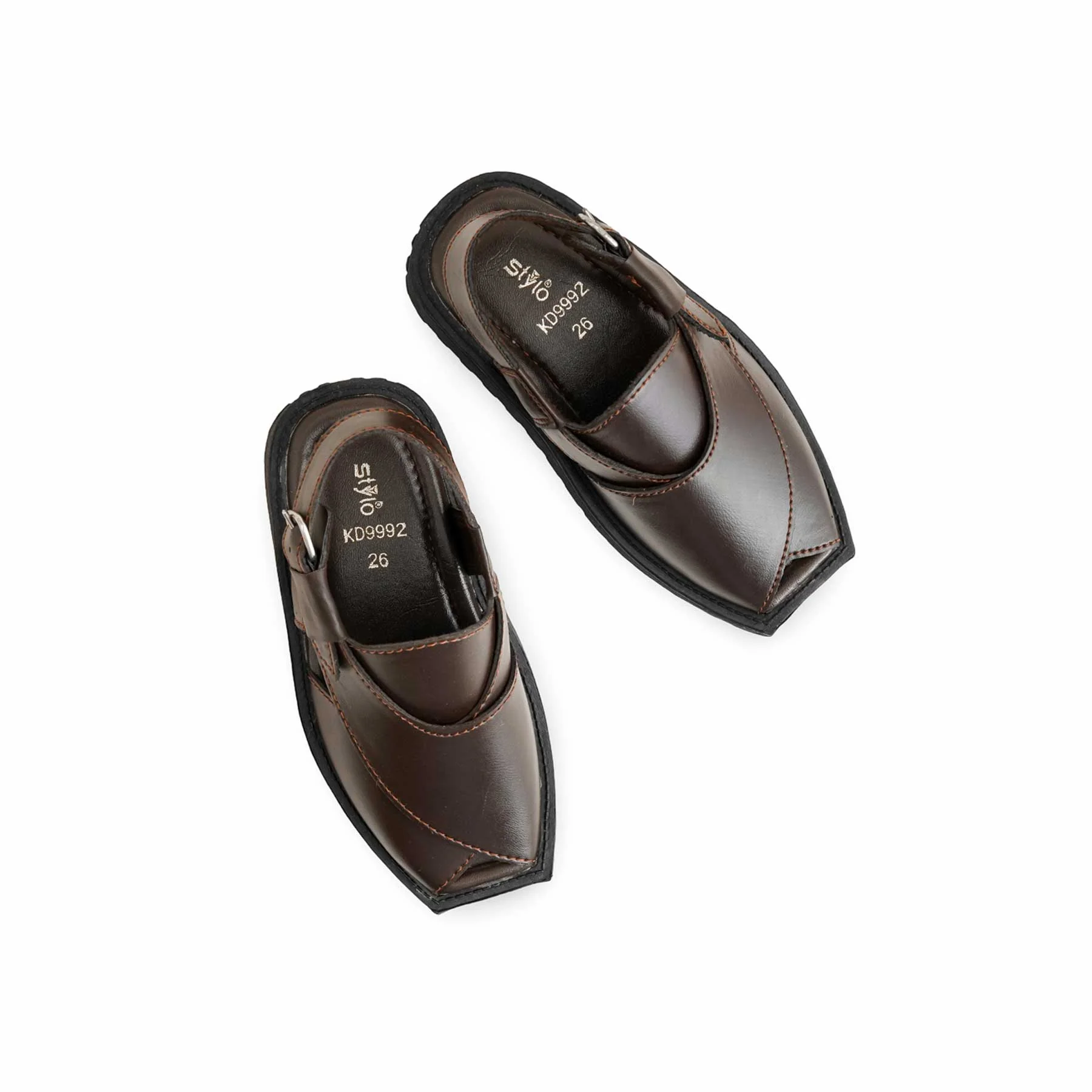 Boys Coffee Peshawari Chappal KD9992 - Image 5