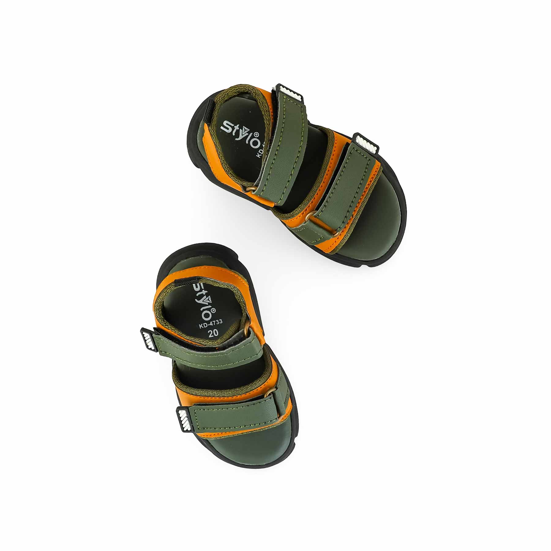 Boys Green Casual Sandal KD4733 - Image 5