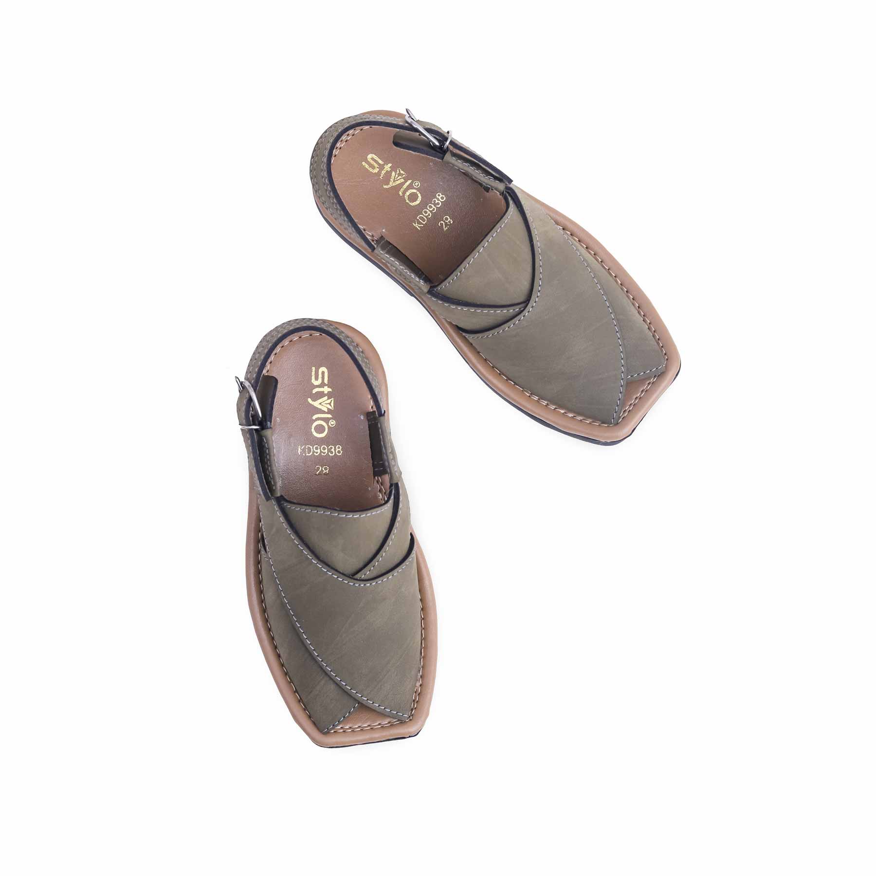 Boys Green Peshawari Chappal KD9938 - Image 5