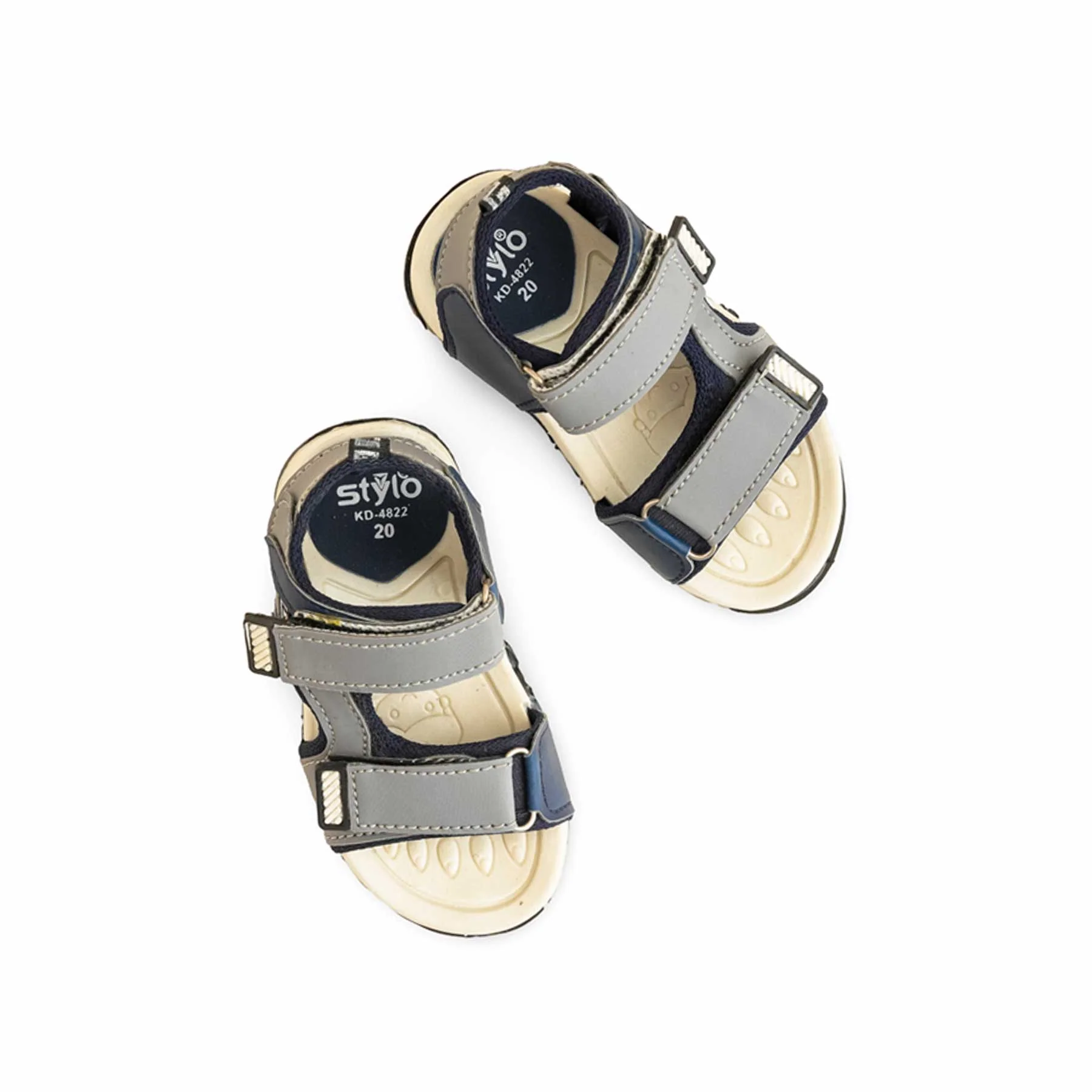 Boys Grey Casual Sandal KD4822 - Image 5
