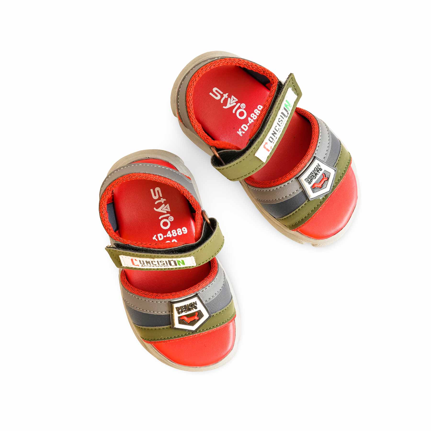 Boys Grey Casual Sandal KD4889 - Image 5