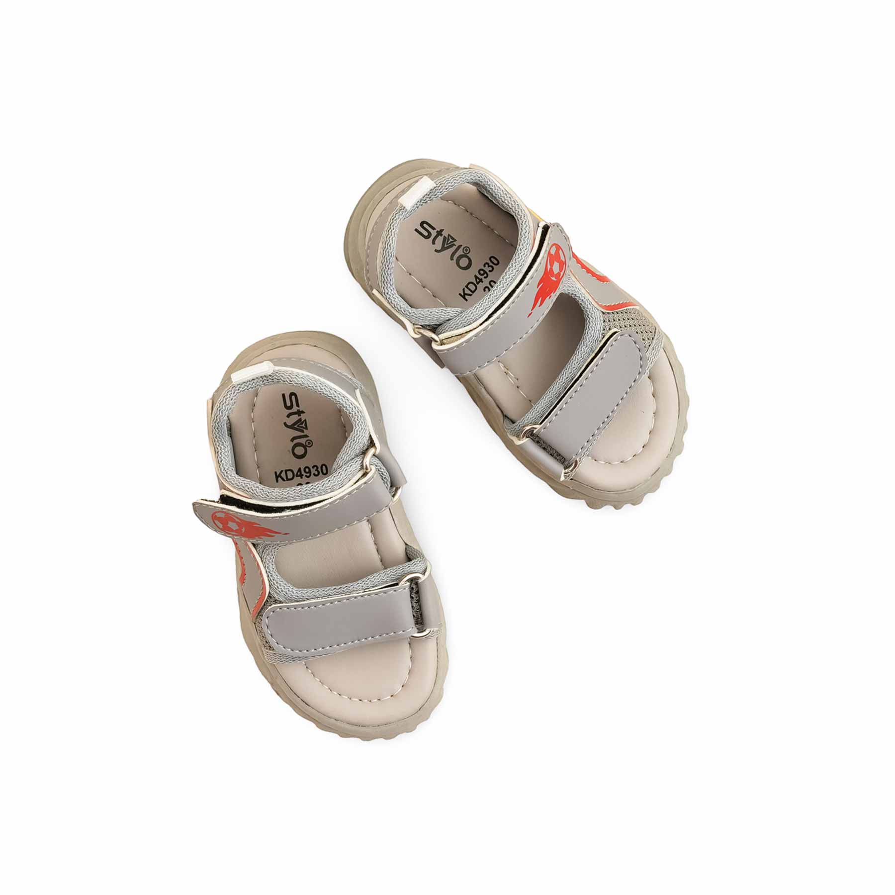 Boys Grey Casual Sandal KD4930 - Image 5