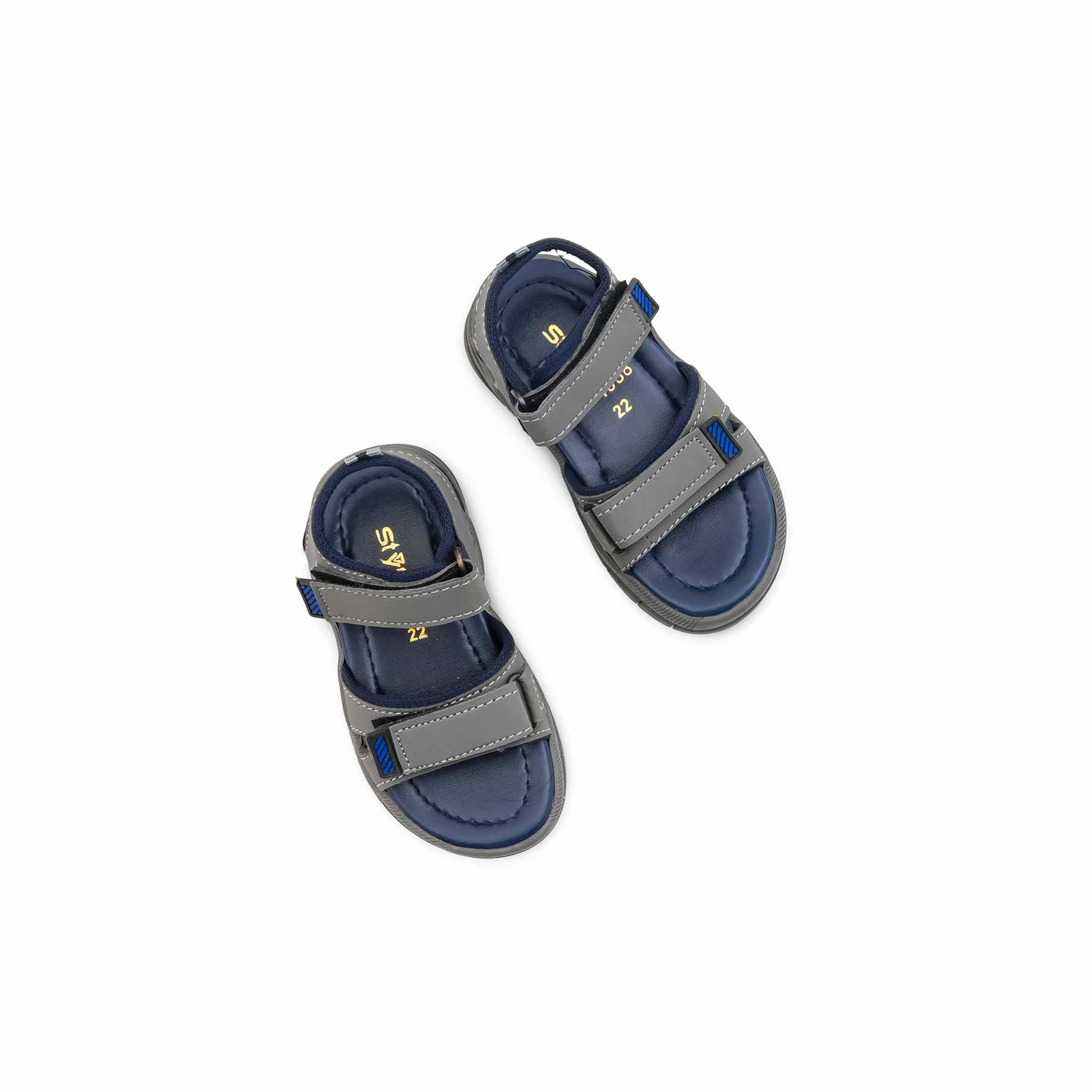 Boys Grey Casual Sandal KD4938 - Image 5