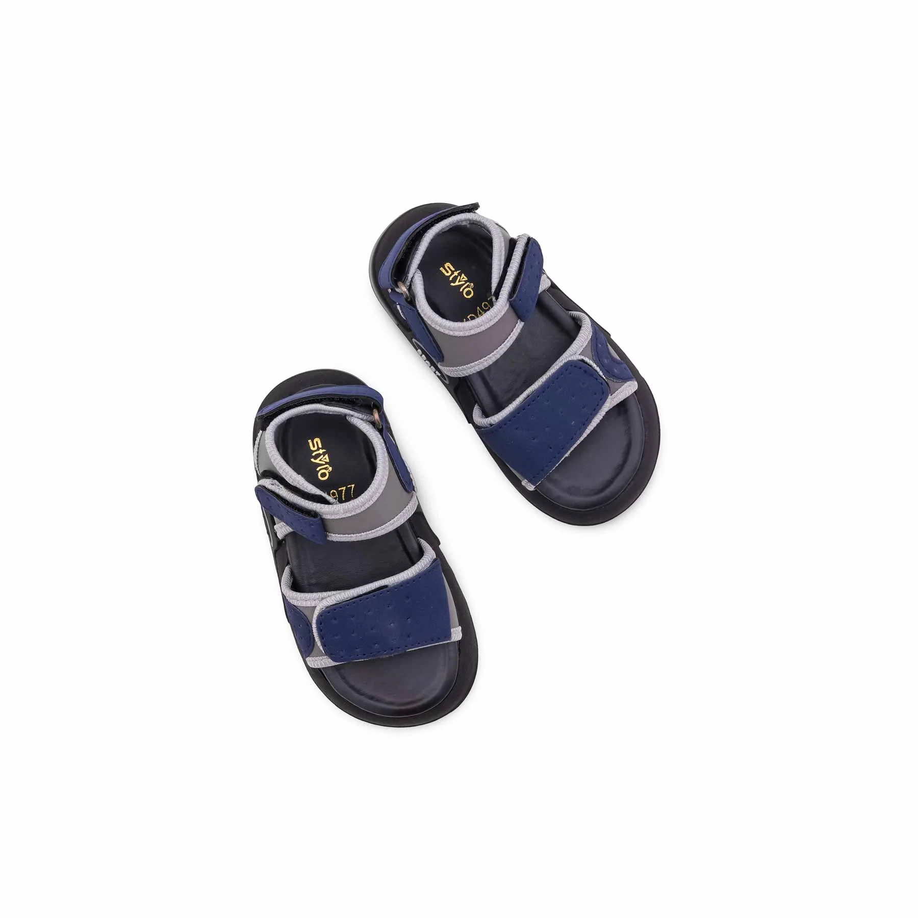 Boys Grey Casual Sandal KD4977 - Image 5