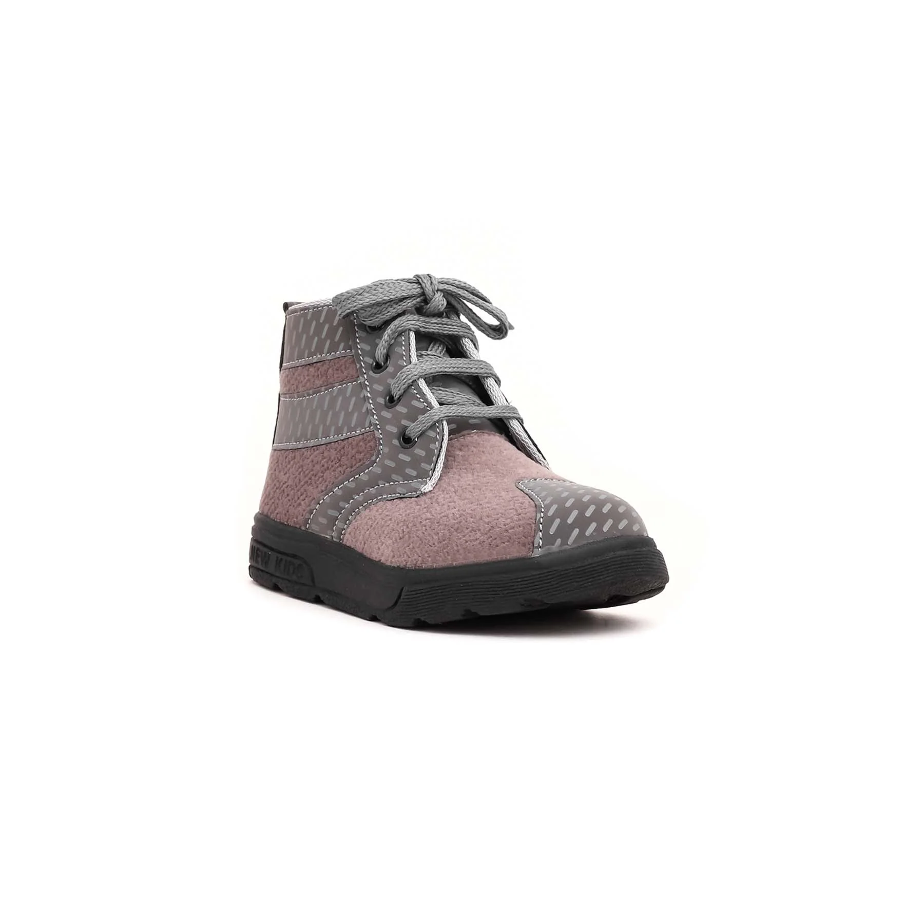 Boys Grey Formal Long Shoes KD1516 - Image 2