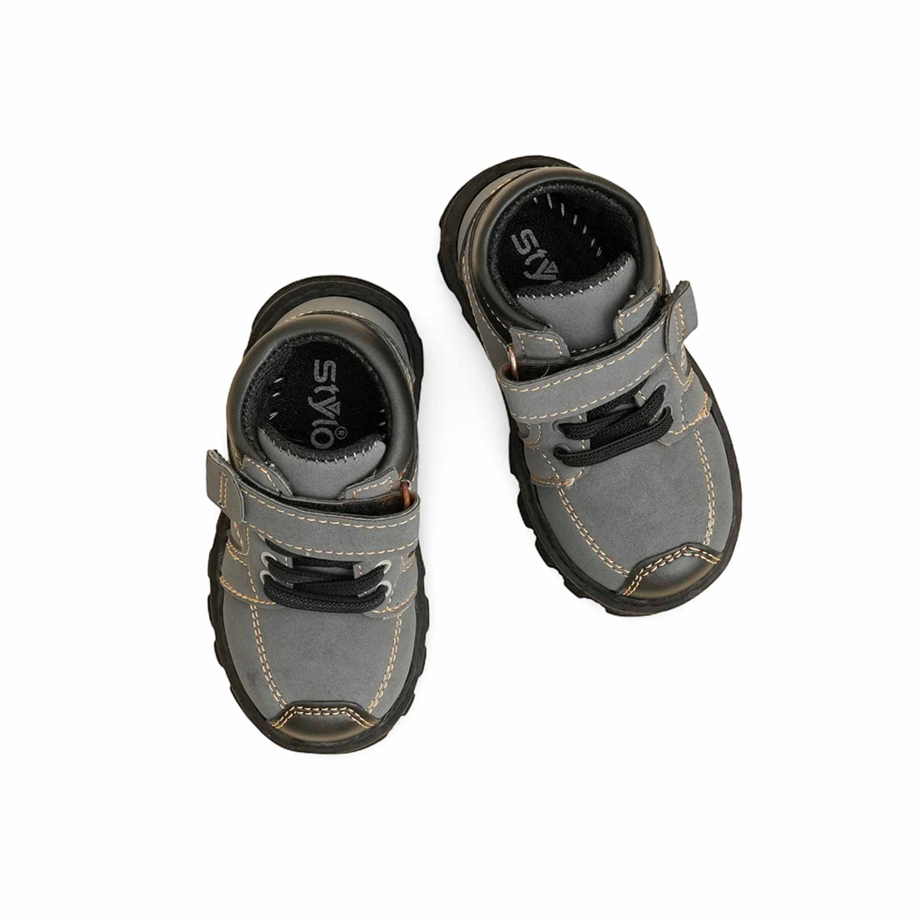 Boys Grey Formal Long Shoes KD8084 - Image 5