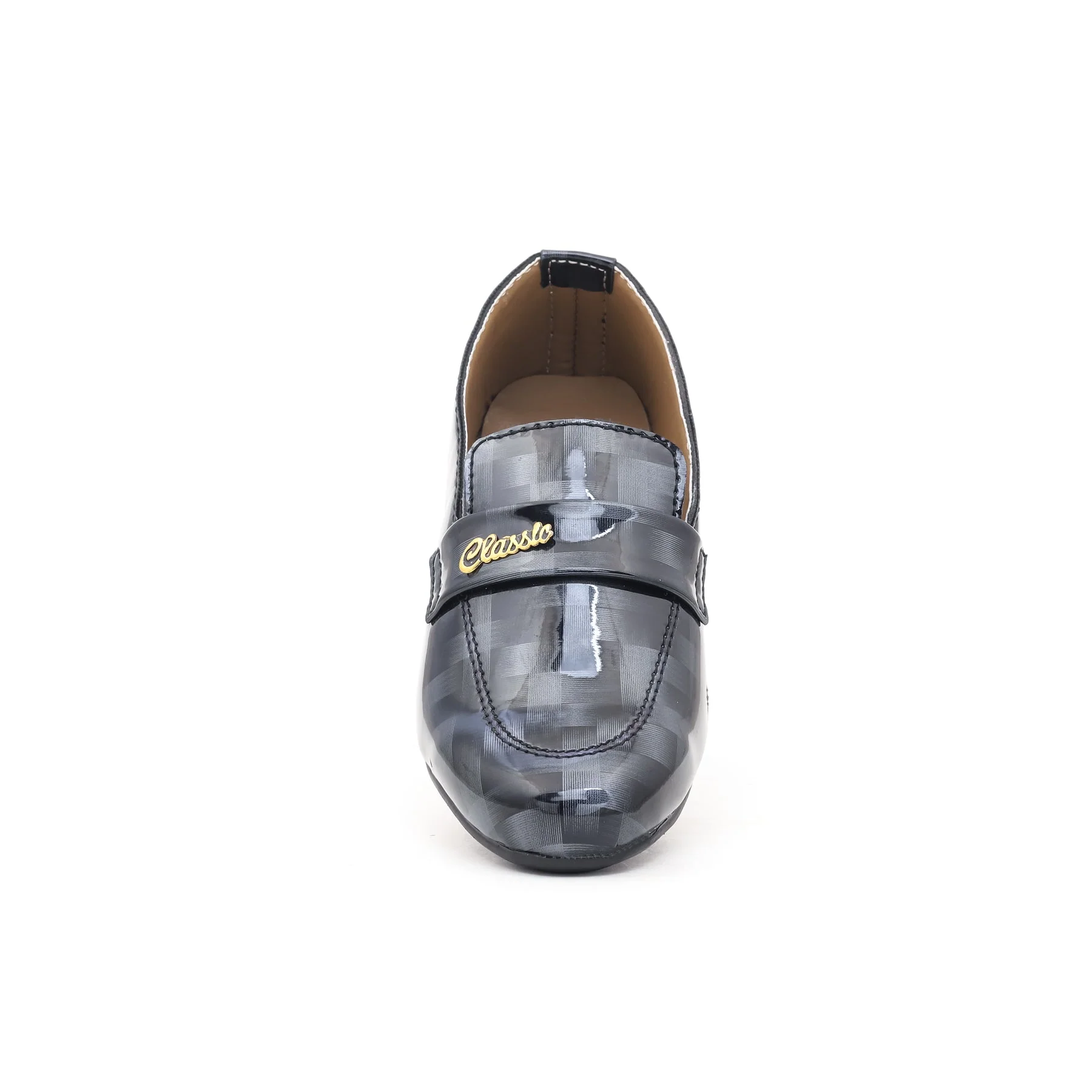 Boys Grey Formal Moccasin KD0517 - Image 3