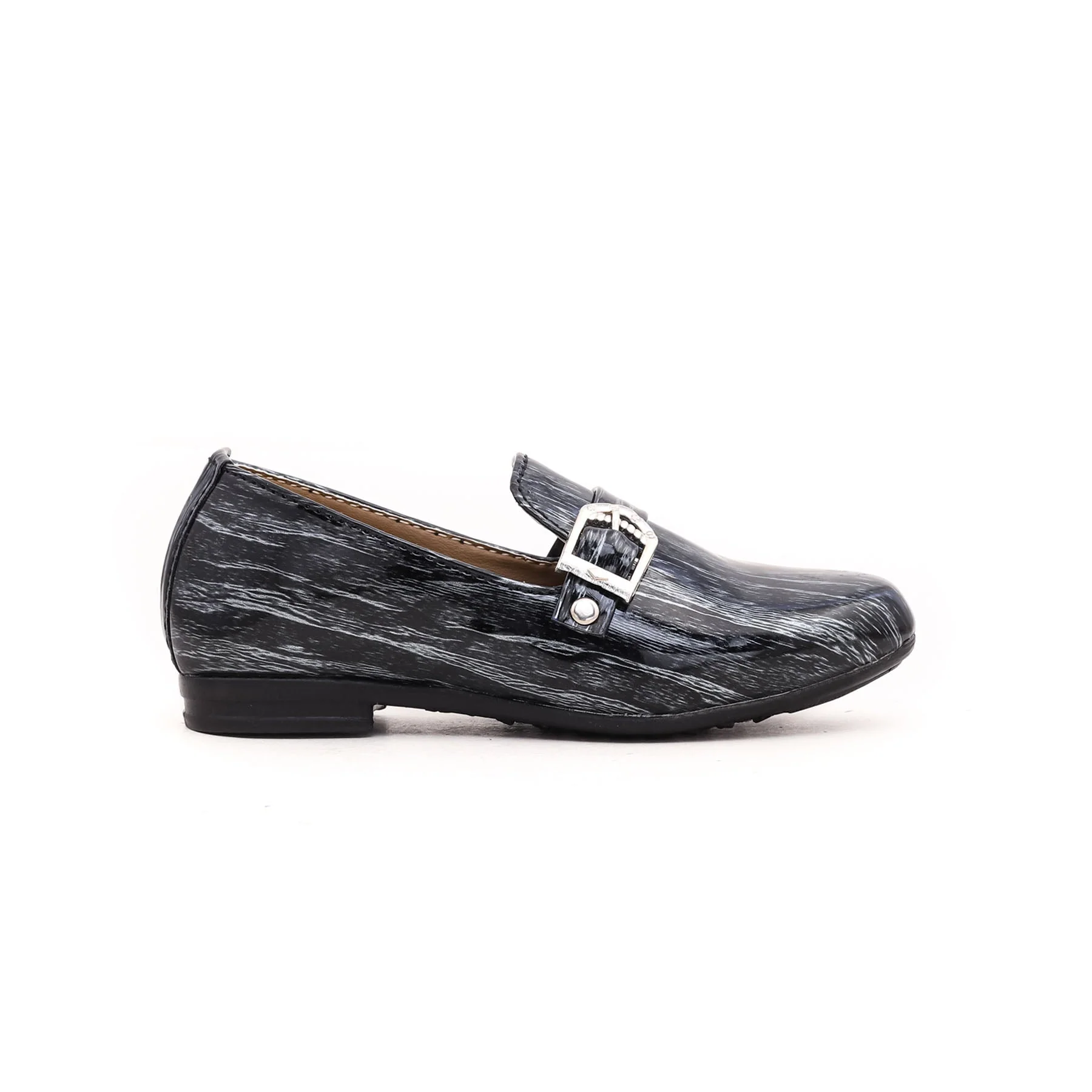 Boys Grey Formal Moccasin KD0518 - Image 2