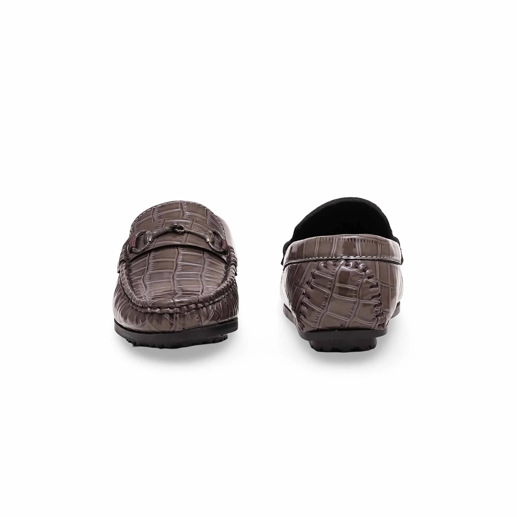 Boys Grey Formal Moccasin KD0996 - Image 3