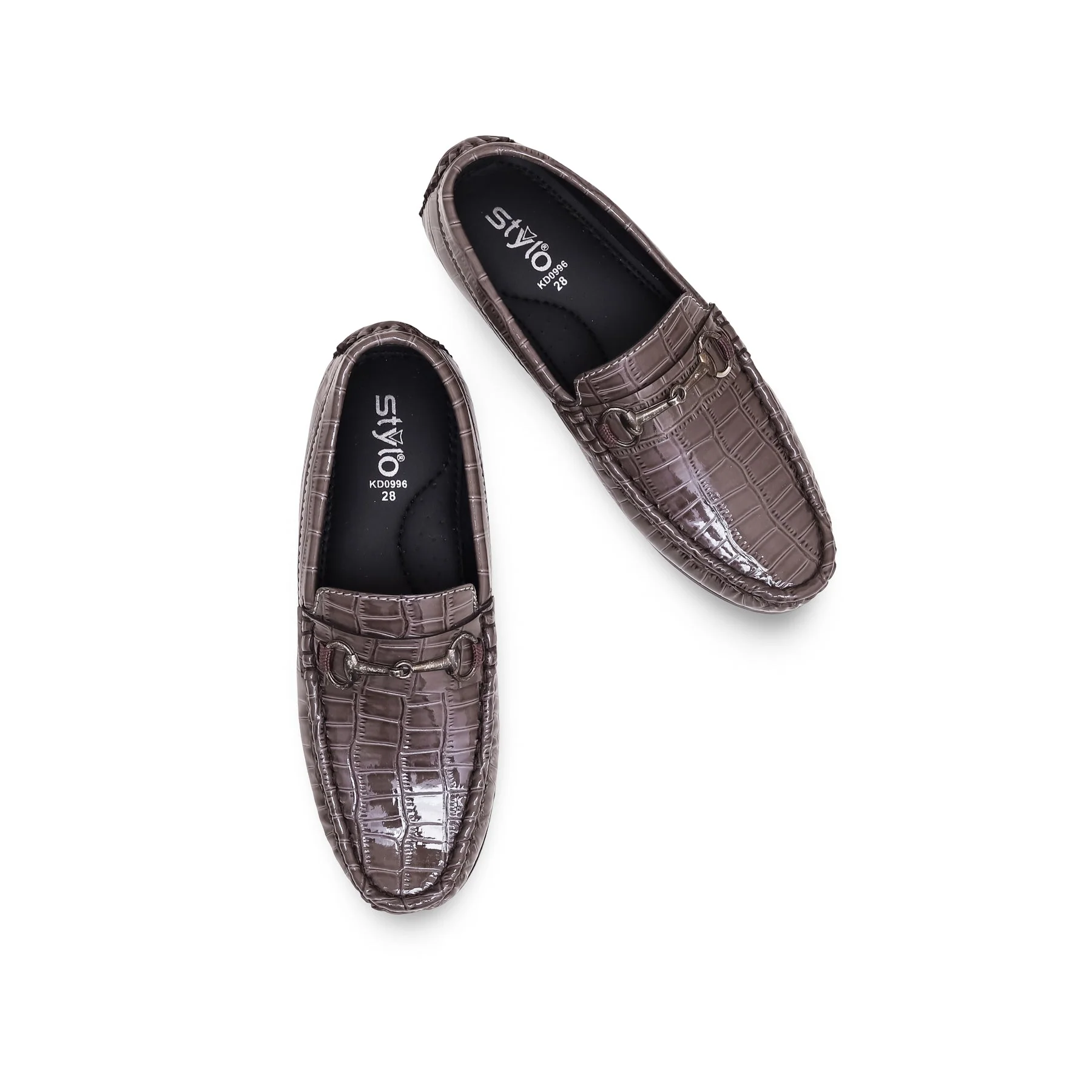 Boys Grey Formal Moccasin KD0996 - Image 4
