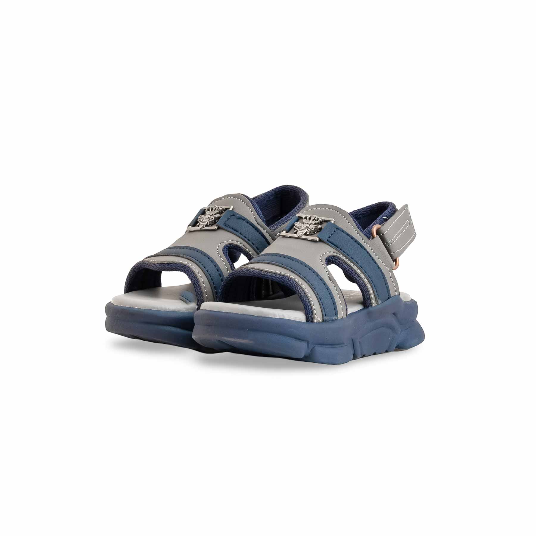 Boys Grey Formal Sandal KD4781 - Image 3