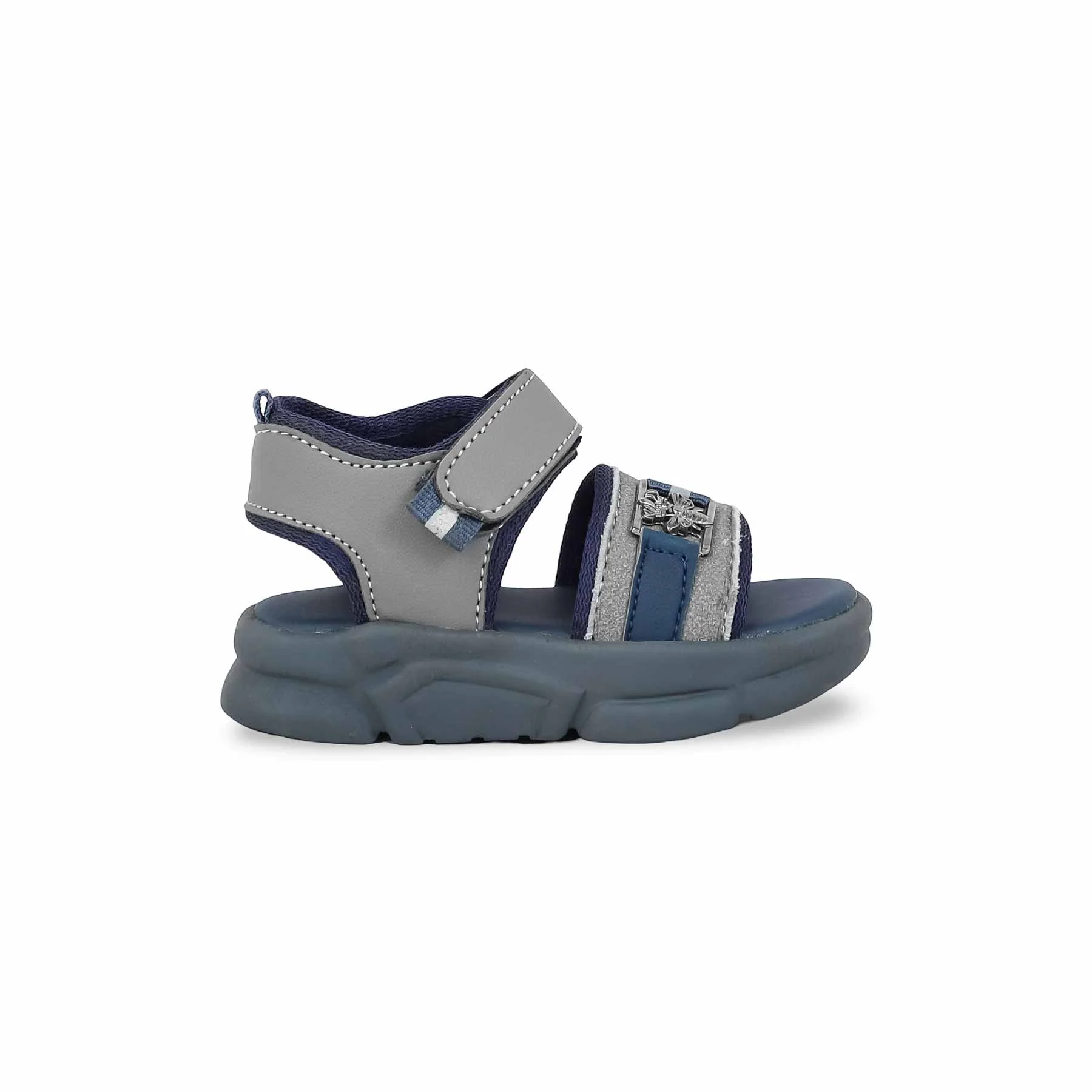 Boys Grey Formal Sandal KD4782 - Image 2