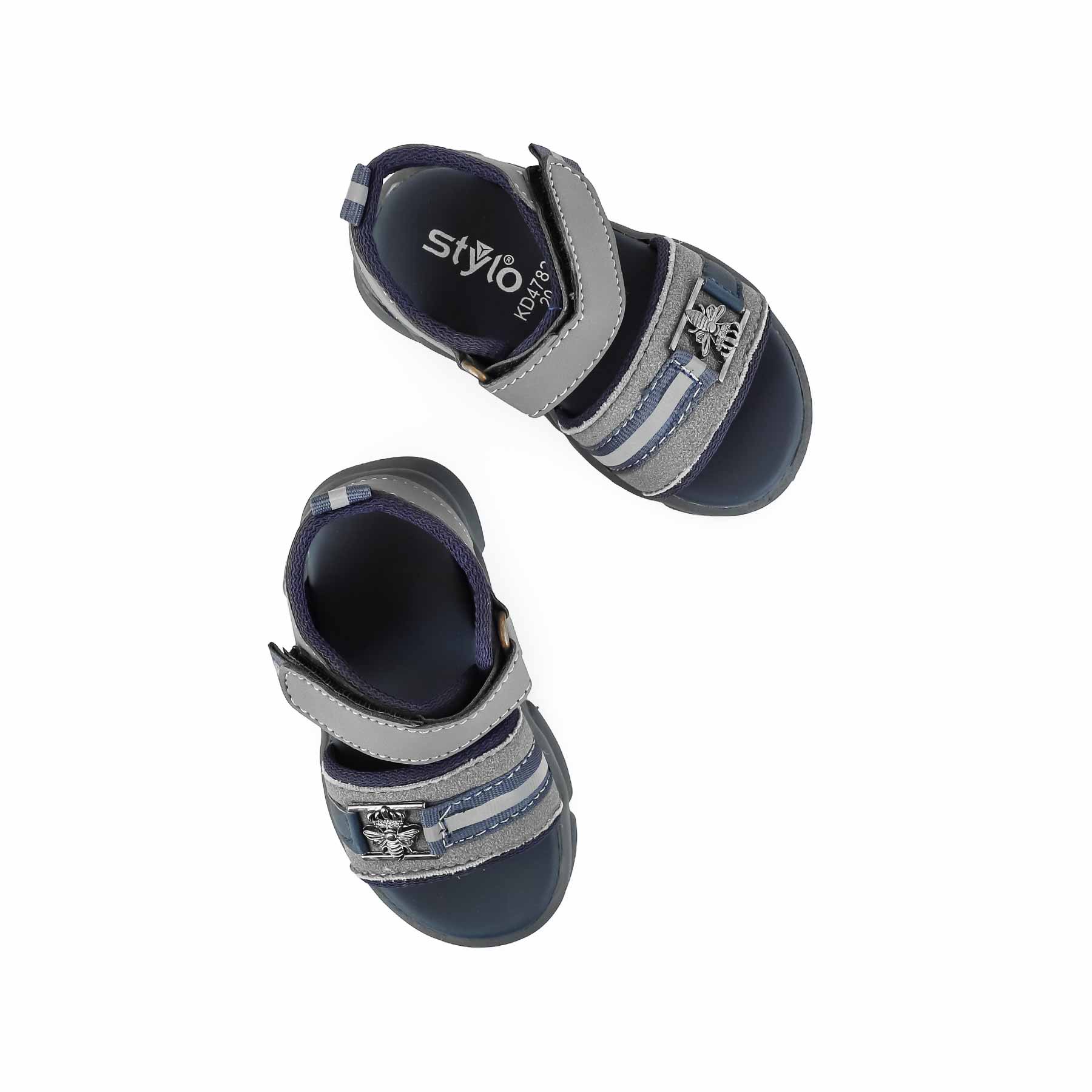 Boys Grey Formal Sandal KD4782 - Image 5
