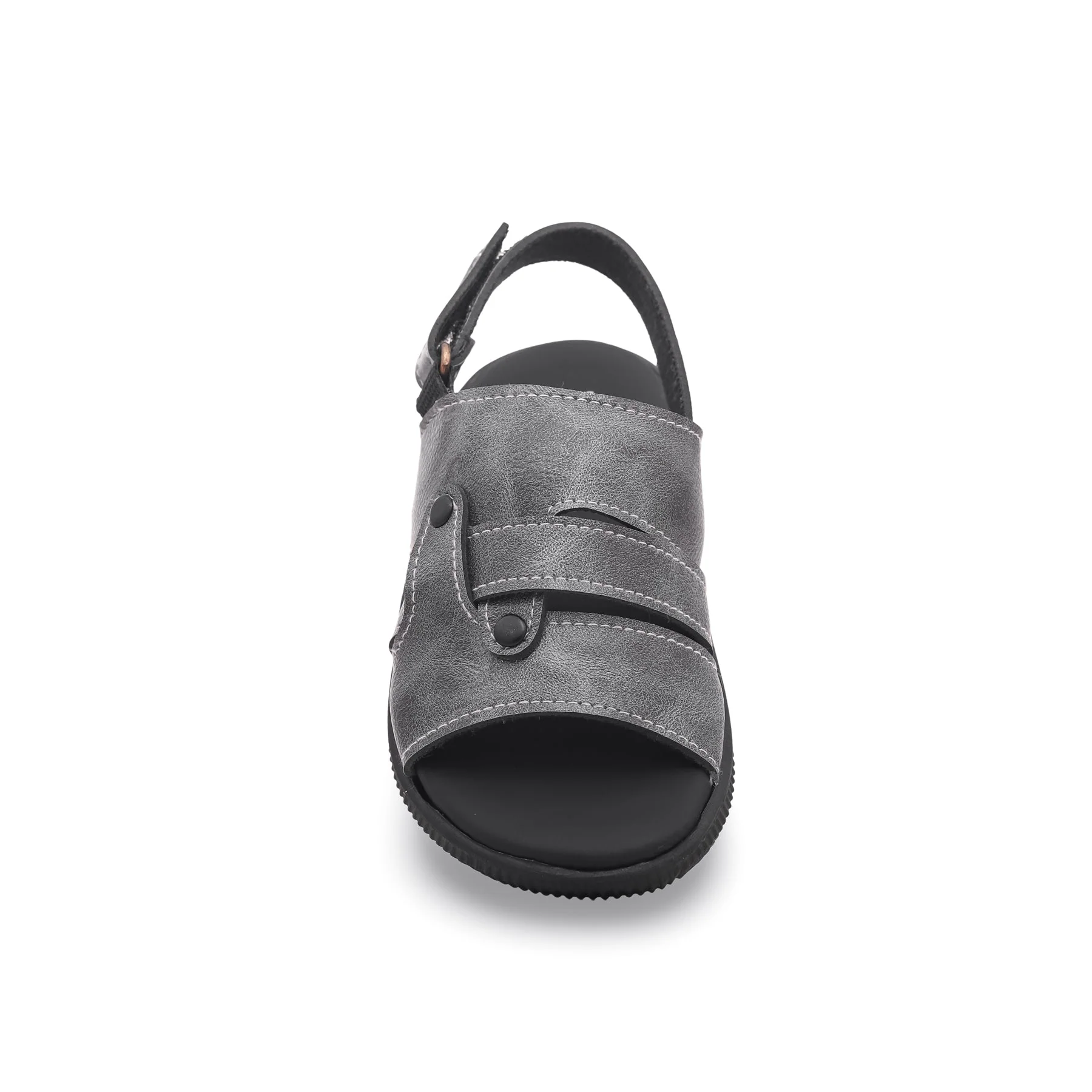 Boys Grey Formal Sandal KD9467 - Image 3