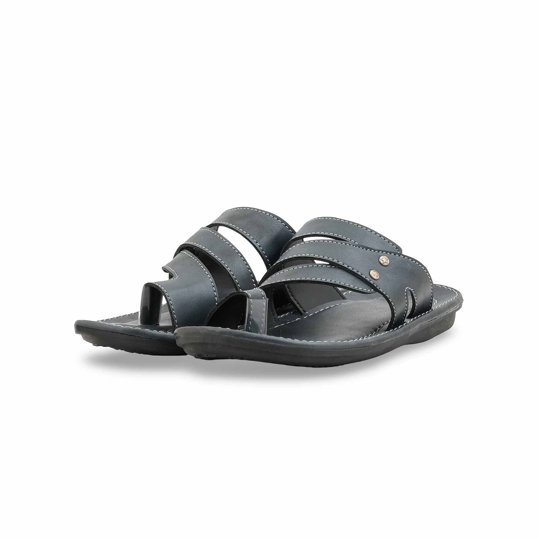 Boys Grey Formal Slipper KD2654 - Image 3