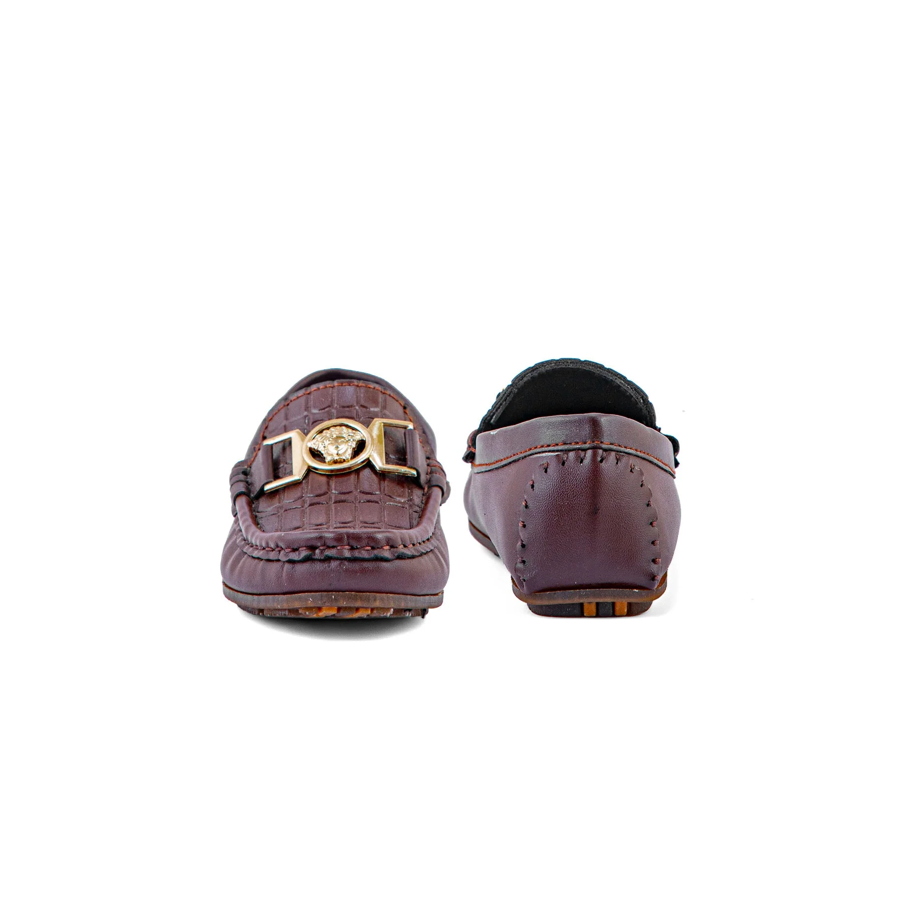 Boys Maroon Formal Shoes KD0856 - Image 4