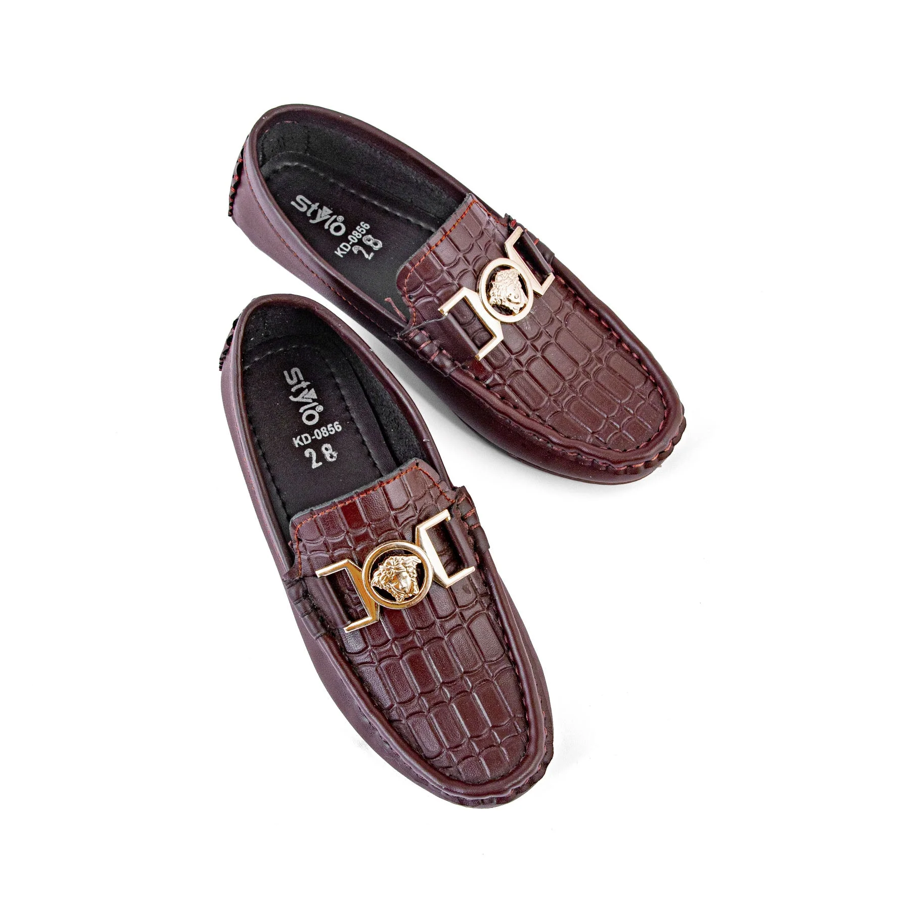 Boys Maroon Formal Shoes KD0856 - Image 5