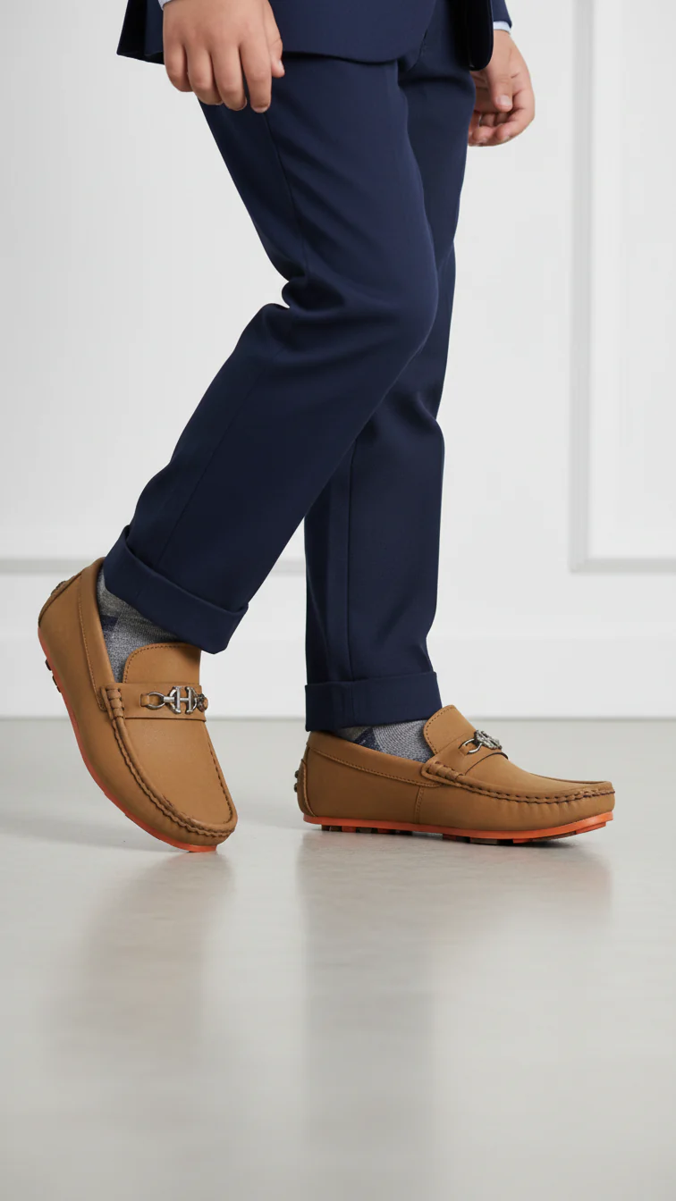 Boys Mehndi Formal Moccasin KD2519