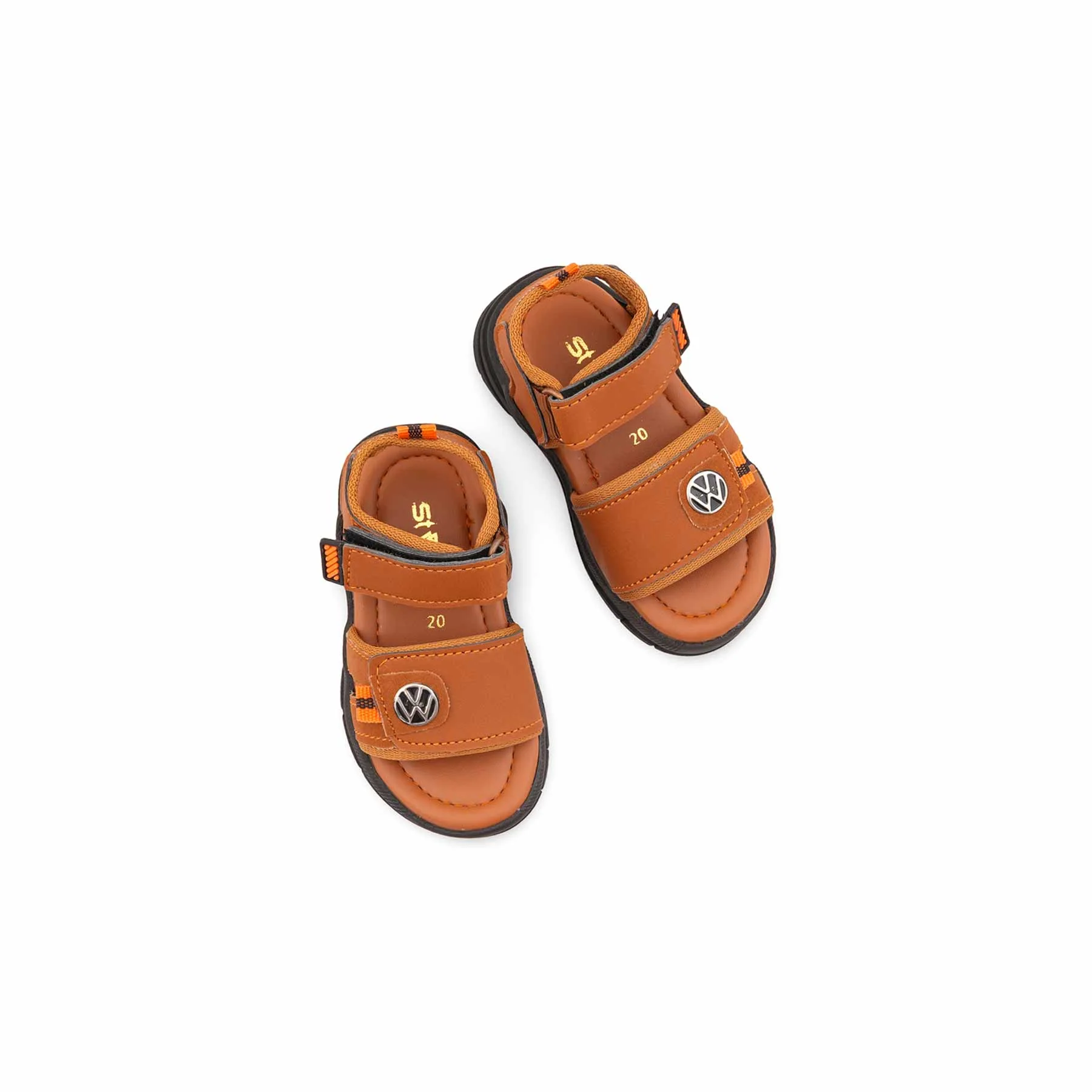 Boys Mustard Casual Sandal KD4937 - Image 5