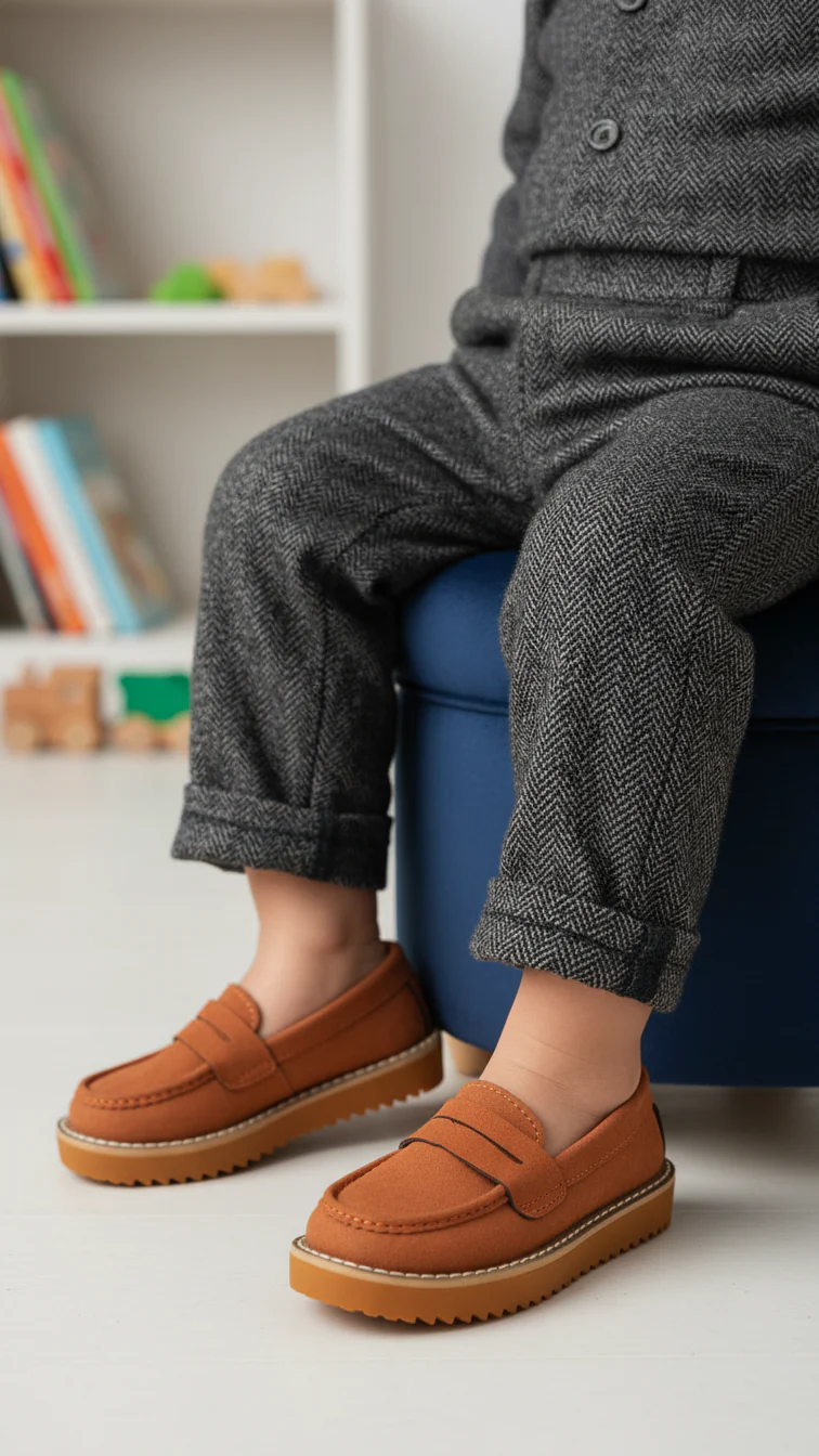 Boys Mustard Formal Moccasin KD2552